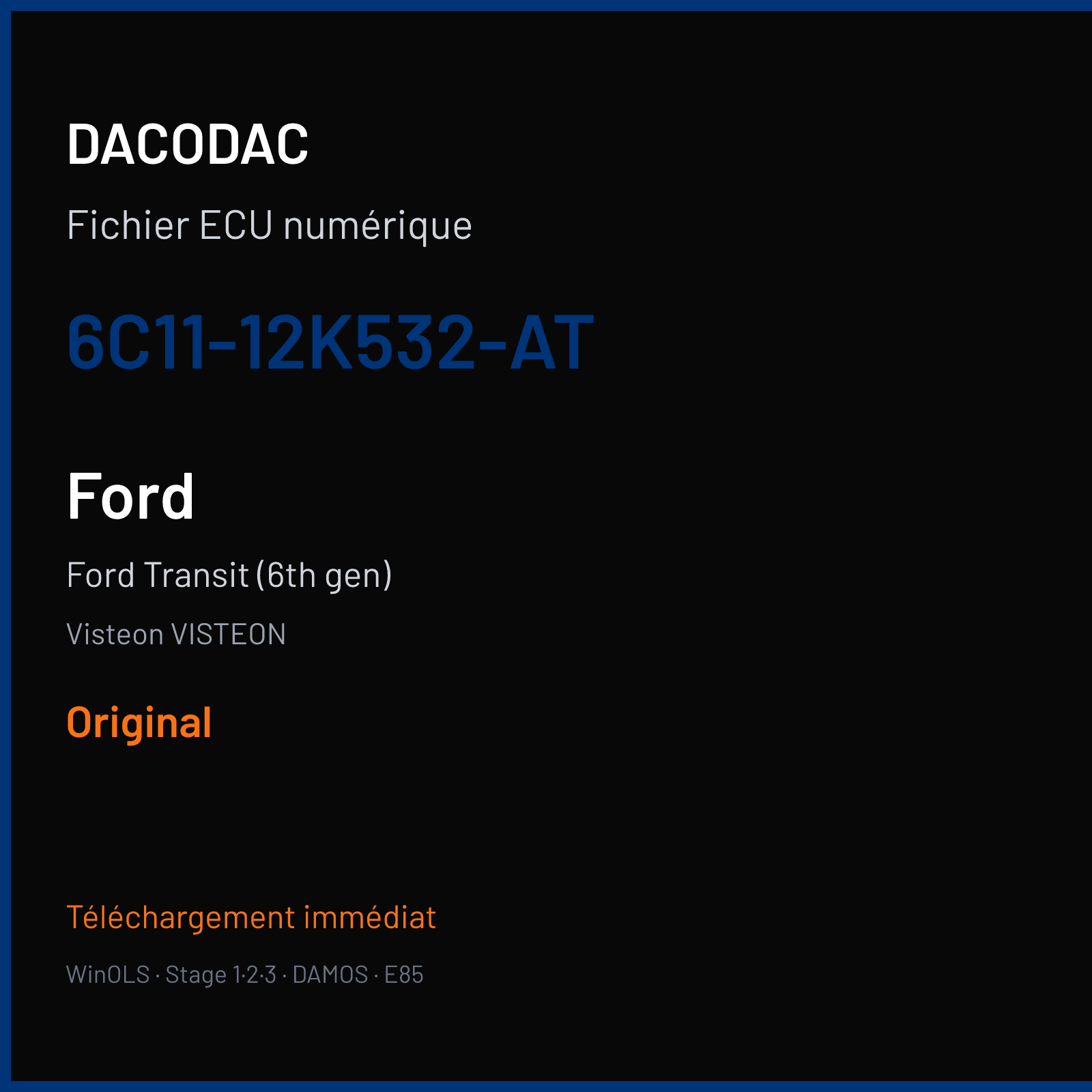 Ford Transit (6th gen) — Visteon VISTEON — 6C11-12K532-AT — Original