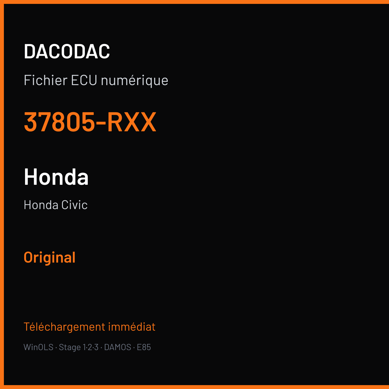 Honda Civic (2012) — 37805-RXX — Original