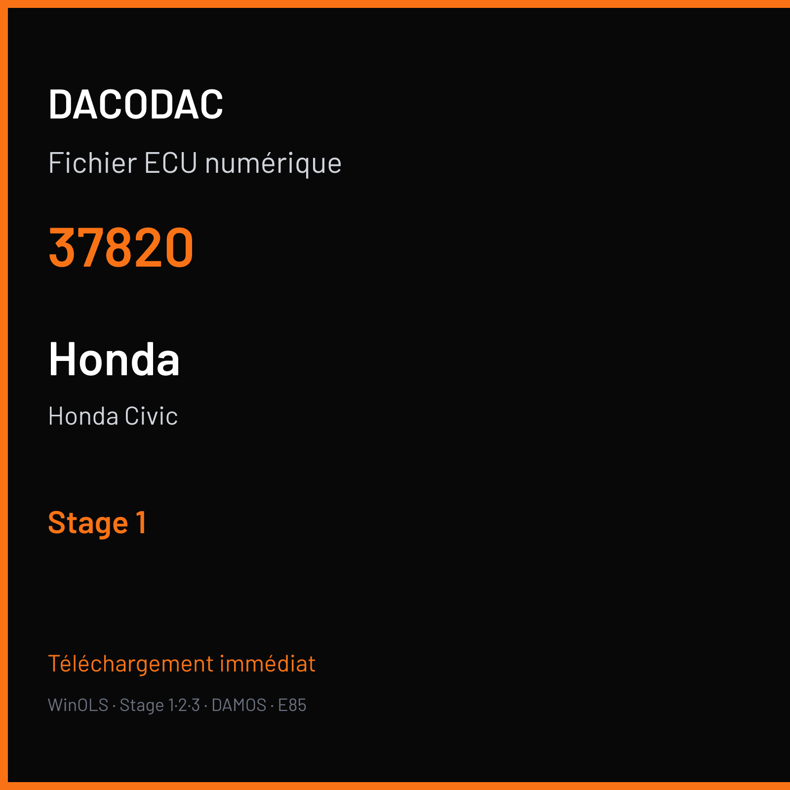 Honda Civic — 37820 — Stage 1