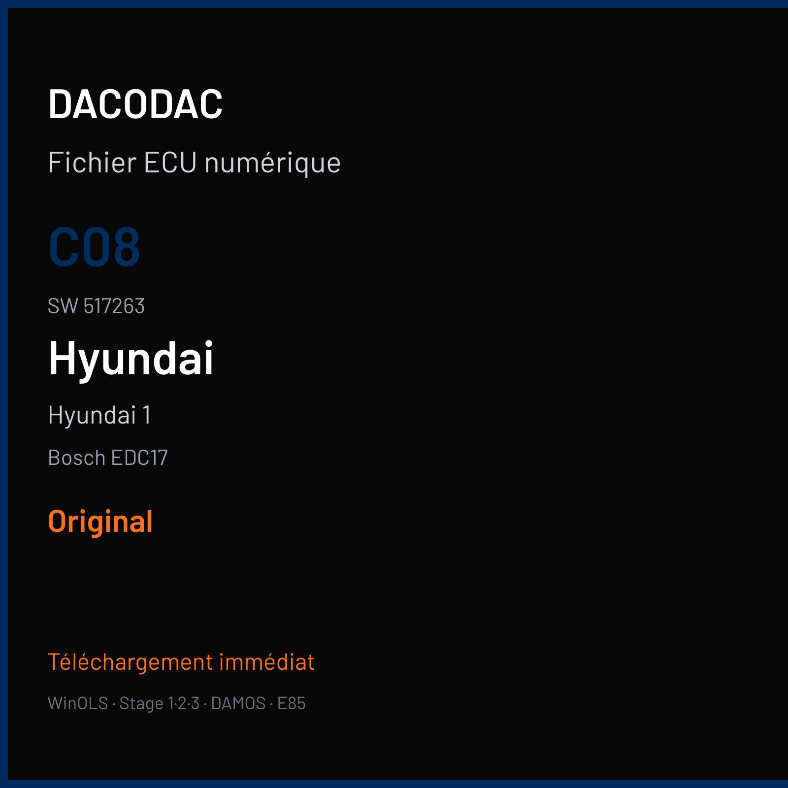 Hyundai 1 (2011) — Bosch EDC17 — C08 · 517263 — Original