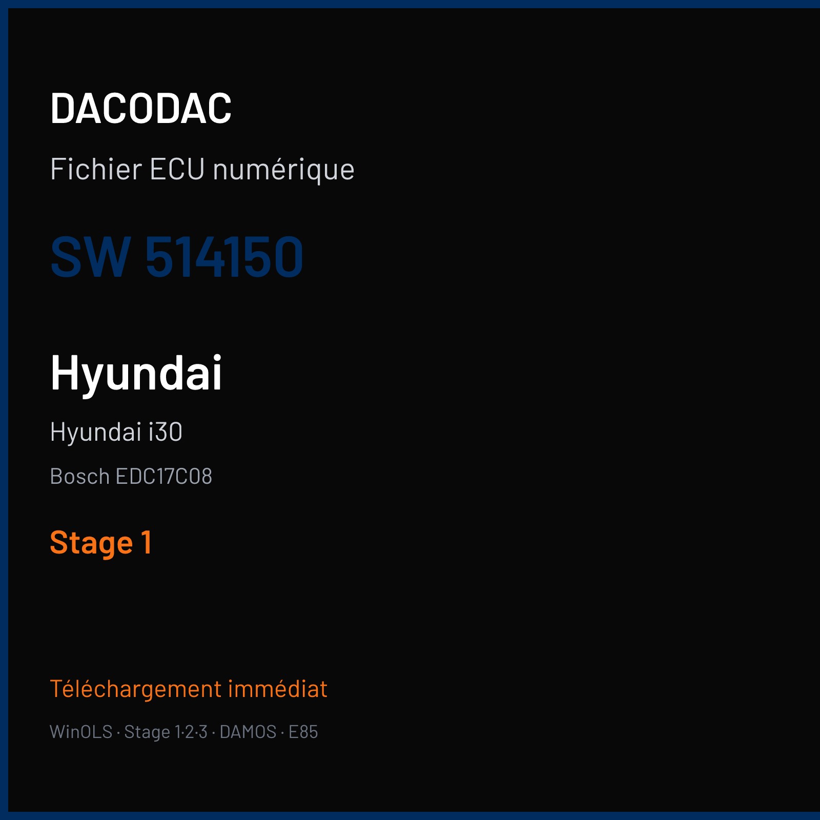 Hyundai i30 — Bosch EDC17C08 — 514150 — Stage 1