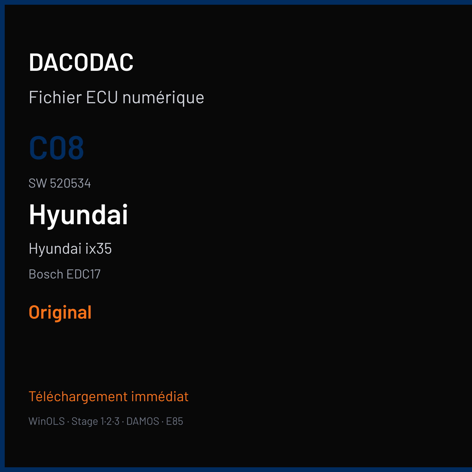 Hyundai ix35 (2011) — Bosch EDC17 — C08 · 520534 — Original