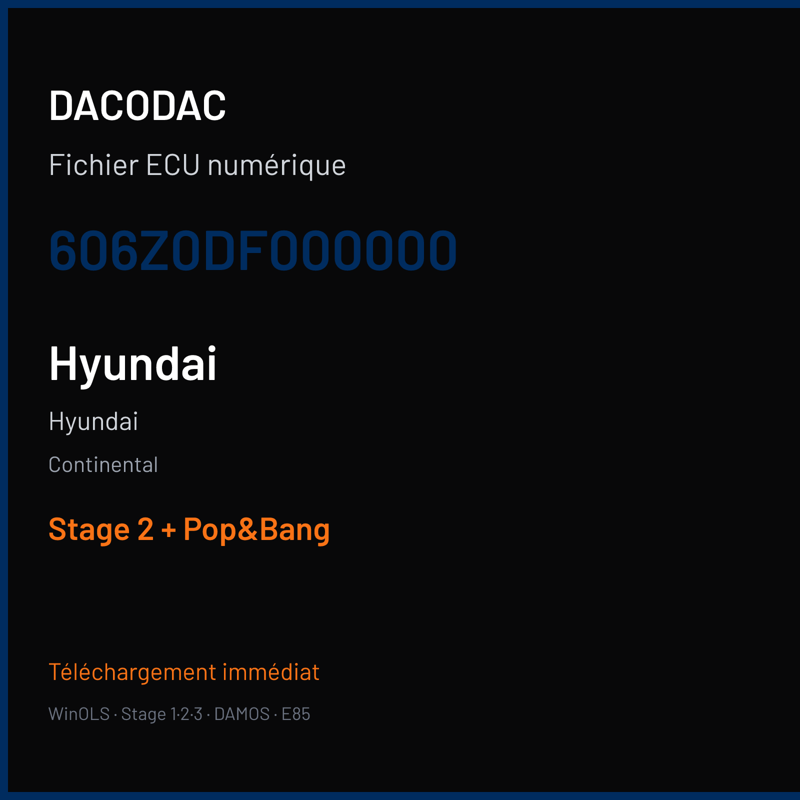 Hyundai — Continental — 606Z0DF000000 — Stage 2 + Pop&Bang