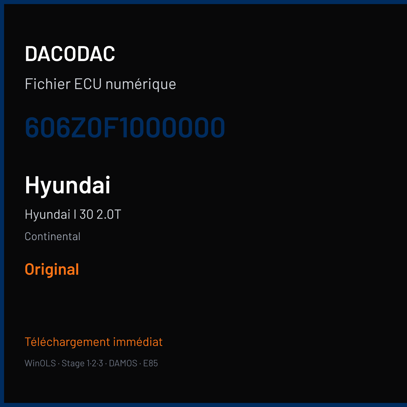 Hyundai I 30 2.0T (2019) — Continental — 606Z0F1000000 — Original