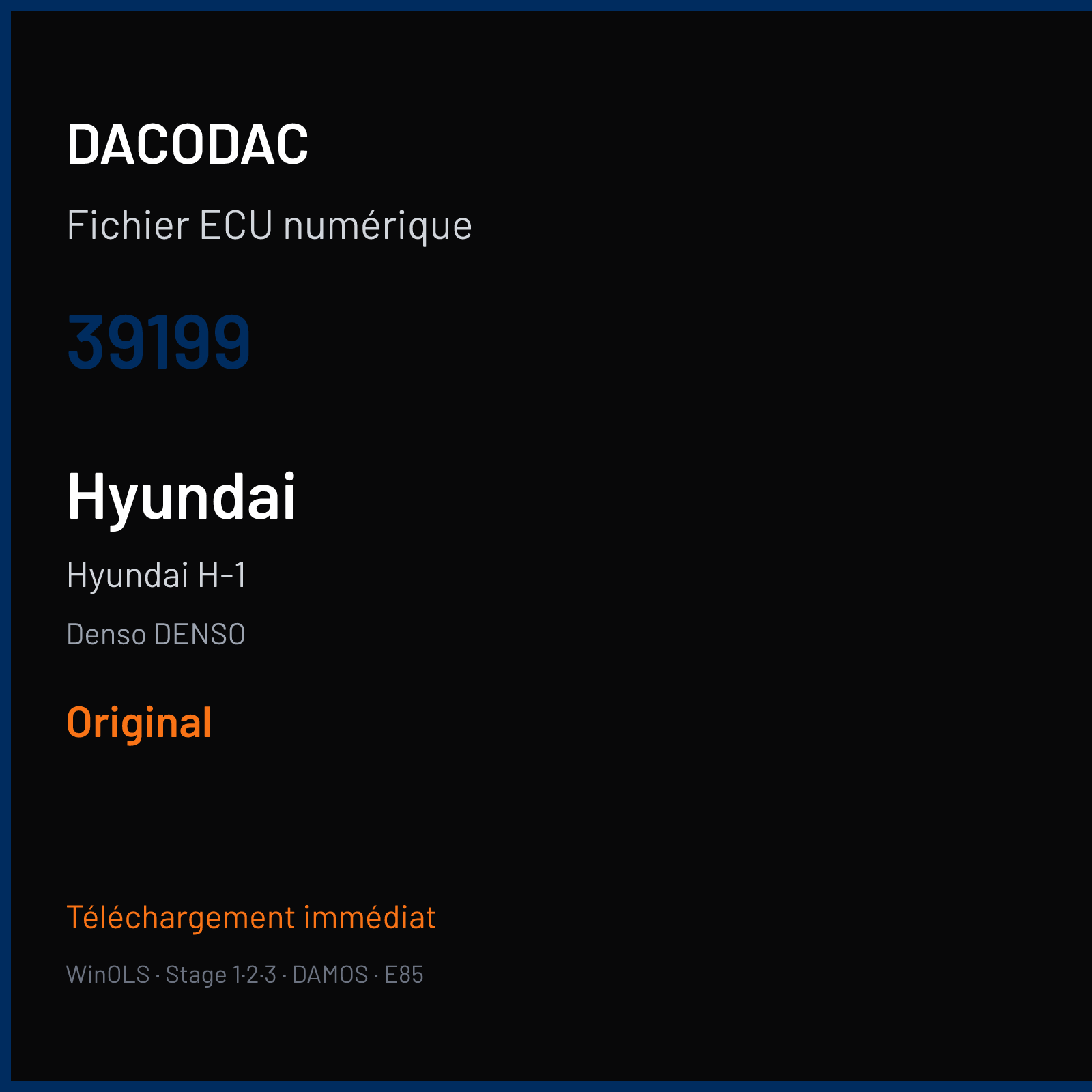 Hyundai H-1 (2016) — Denso DENSO — 39199 — Original