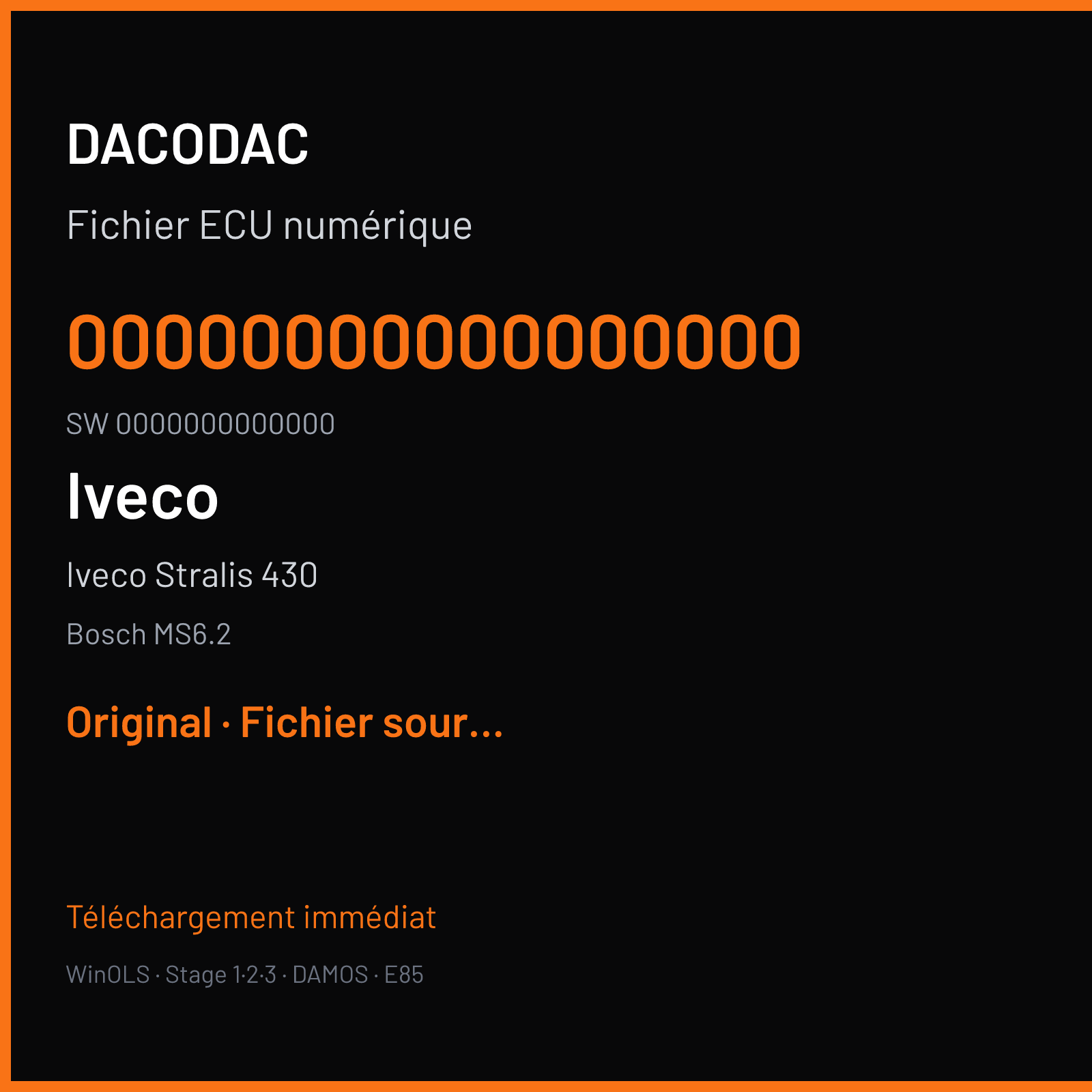 Iveco Stralis 430 (2004) — Bosch MS6.2 — 00000000000000000 · 0000000000000 — Original