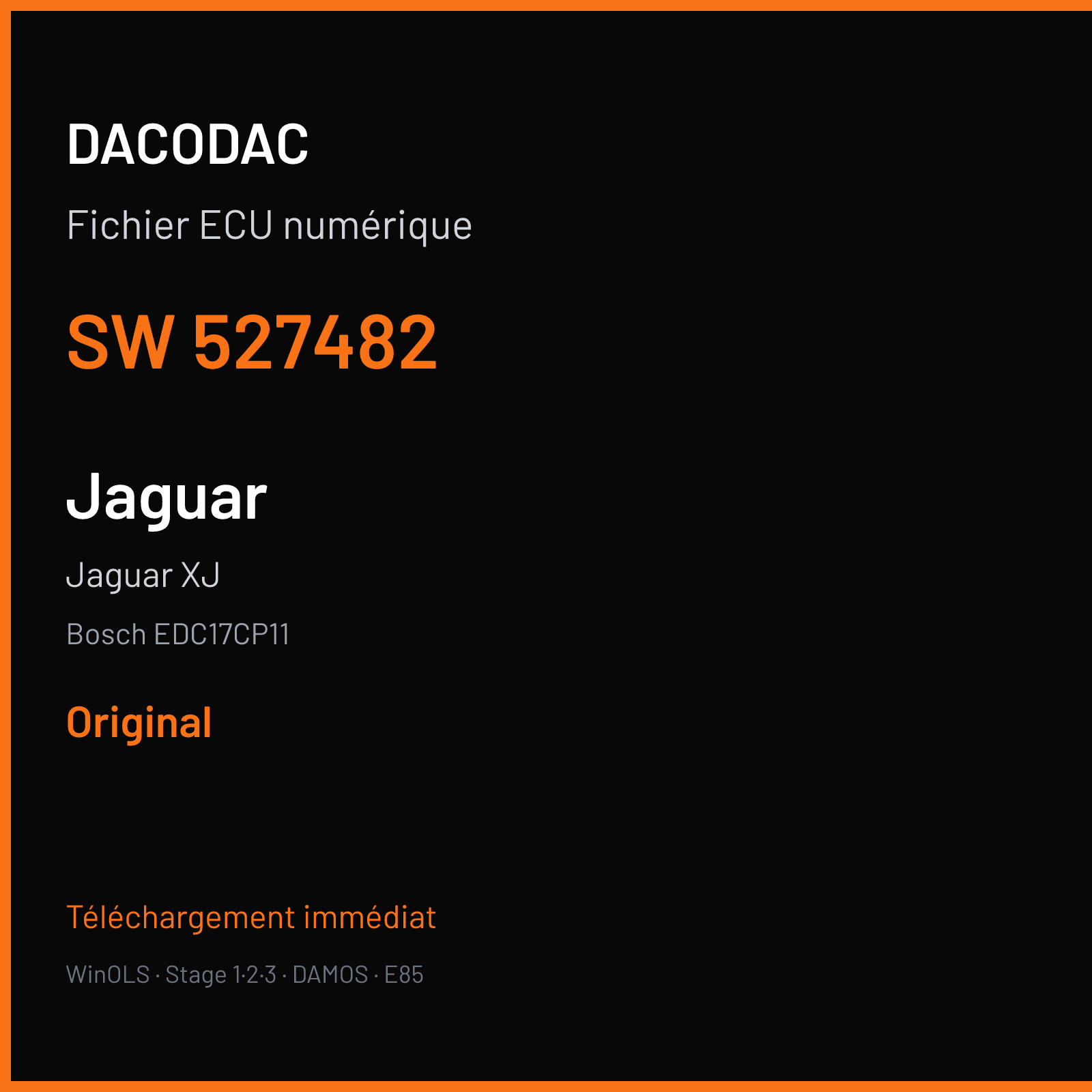 Jaguar XJ — Bosch EDC17CP11 — 527482 — Original