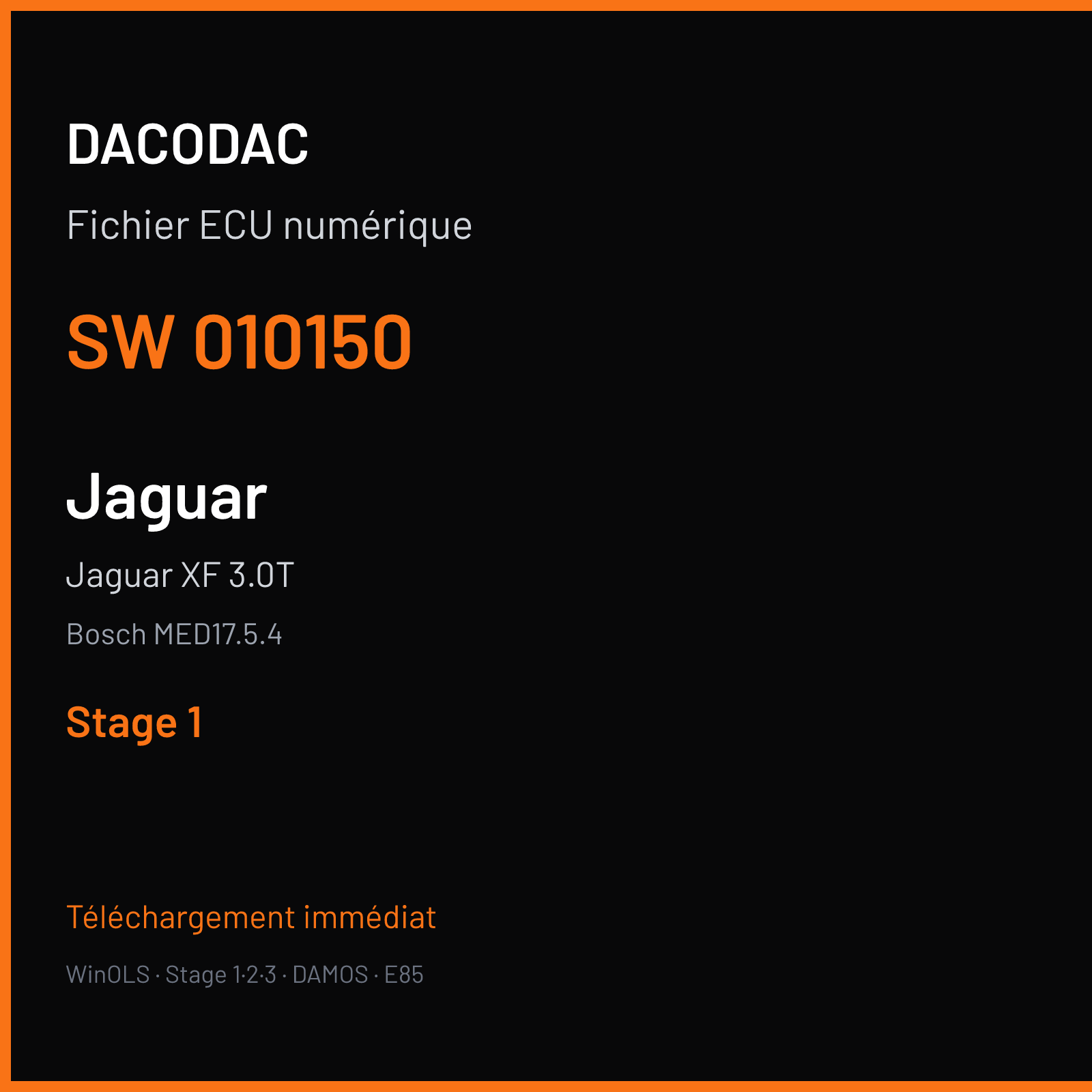 Jaguar XF 3.0T (2013) — Bosch MED17.5.4 — 010150 — Stage 1