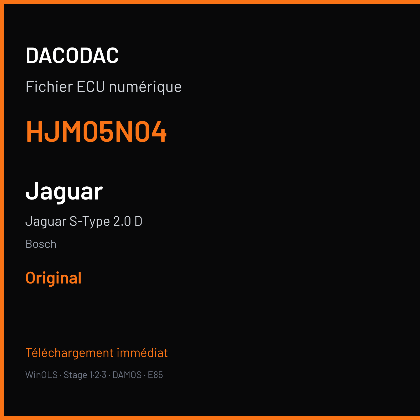 Jaguar S-Type 2.0 D (2008) — Bosch — HJM05N04 — Original