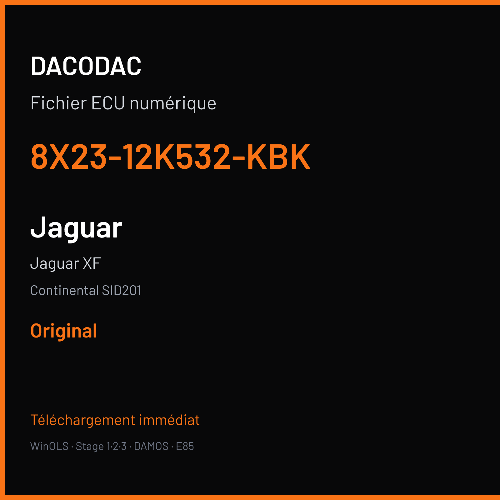Jaguar XF (2008) — Continental SID201 — 8X23-12K532-KBK — Original