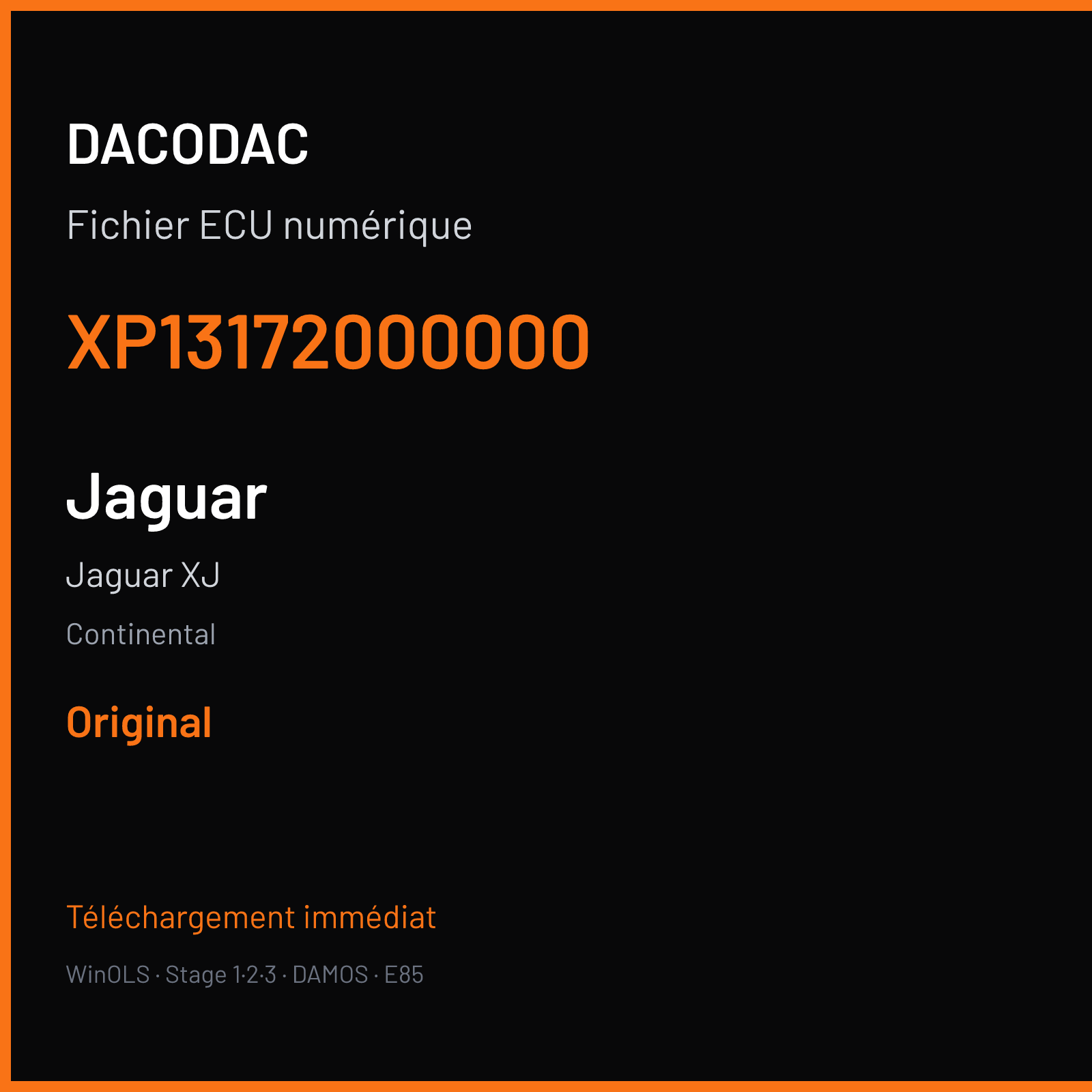 Jaguar XJ (2008) — Continental — XP13172000000 — Original