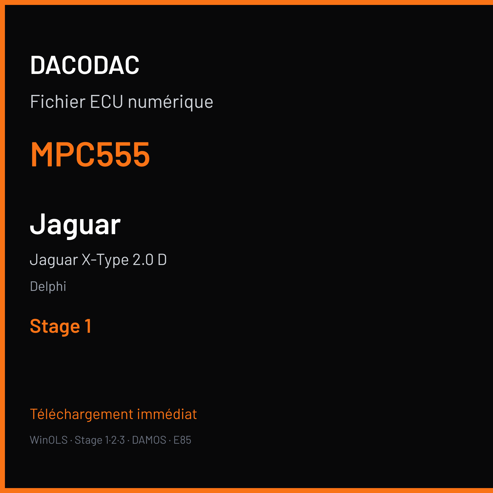 Jaguar X-Type 2.0 D (2007) — Delphi — MPC555 — Stage 1