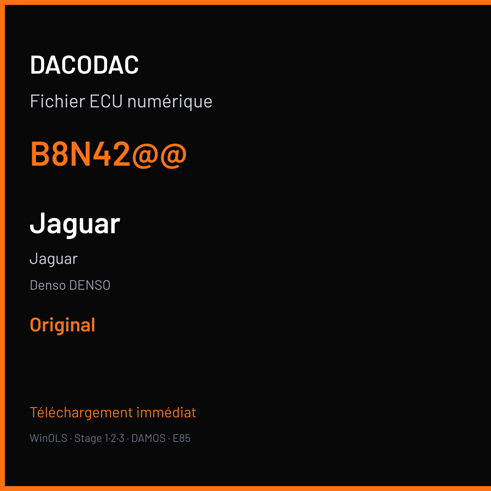 Jaguar (2008) — Denso DENSO — B8N42@@ — Original