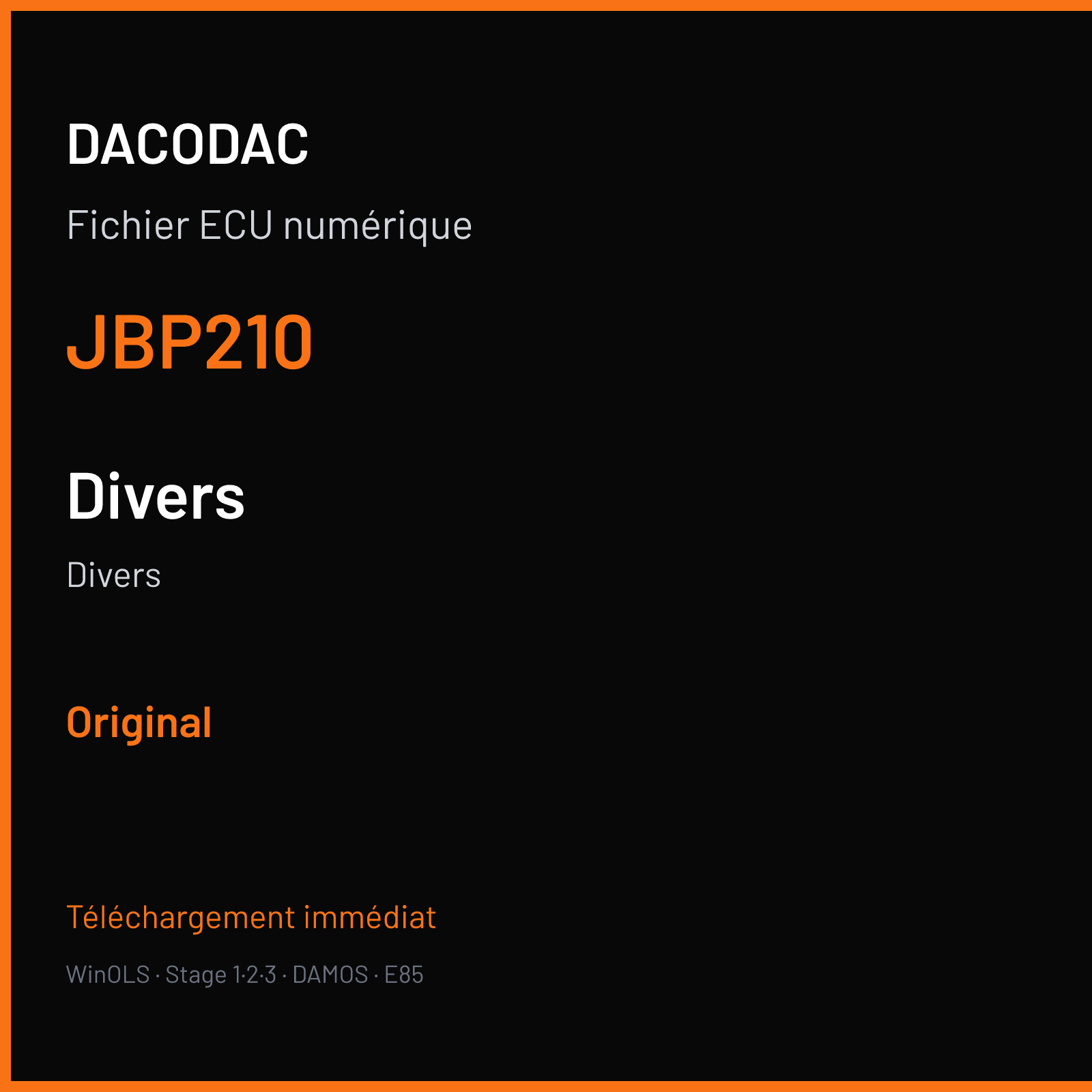 Divers (2014) — JBP210 — Original