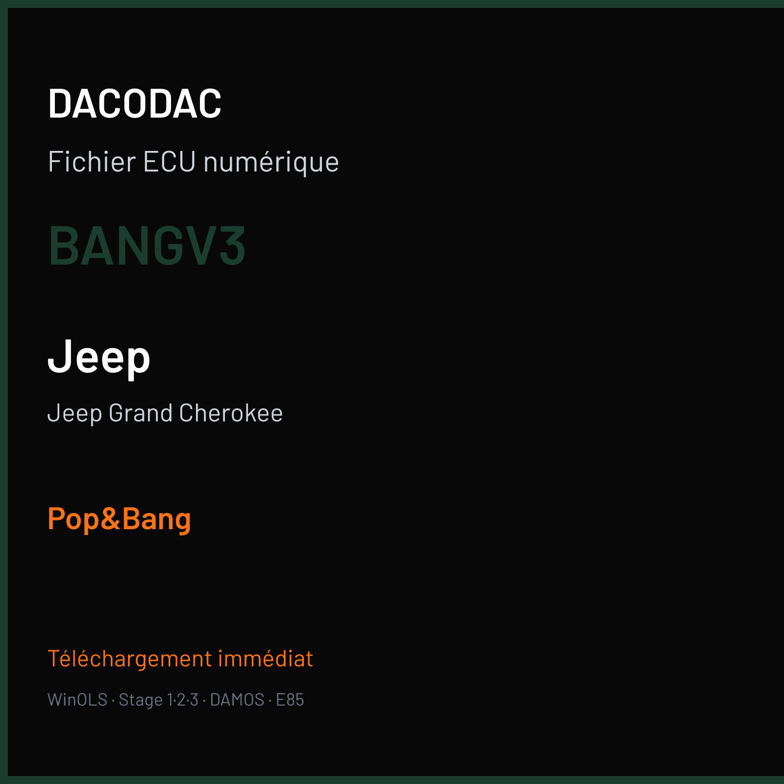 Jeep Grand Cherokee (2015) — BANGV3 — Pop&Bang
