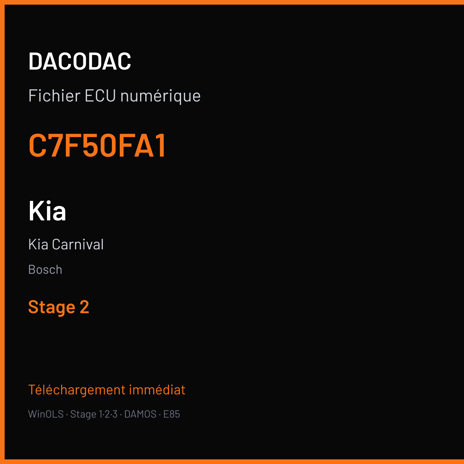 Kia Carnival (2004) — Bosch — C7F50FA1 — Stage 2