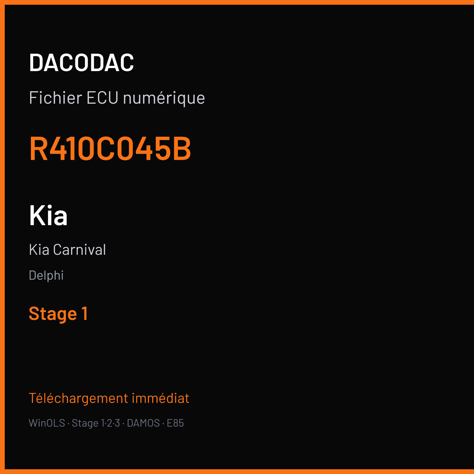 Kia Carnival (2002) — Delphi — R410C045B — Stage 1