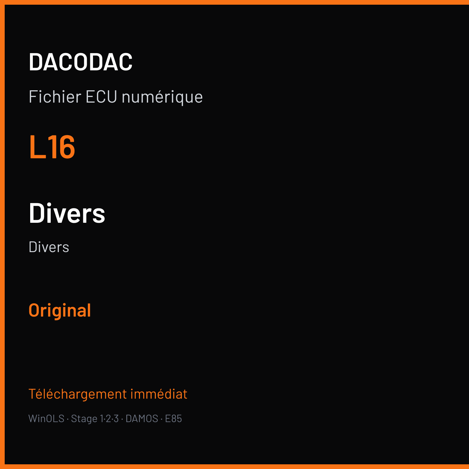 Divers (2011) — L16 — Original