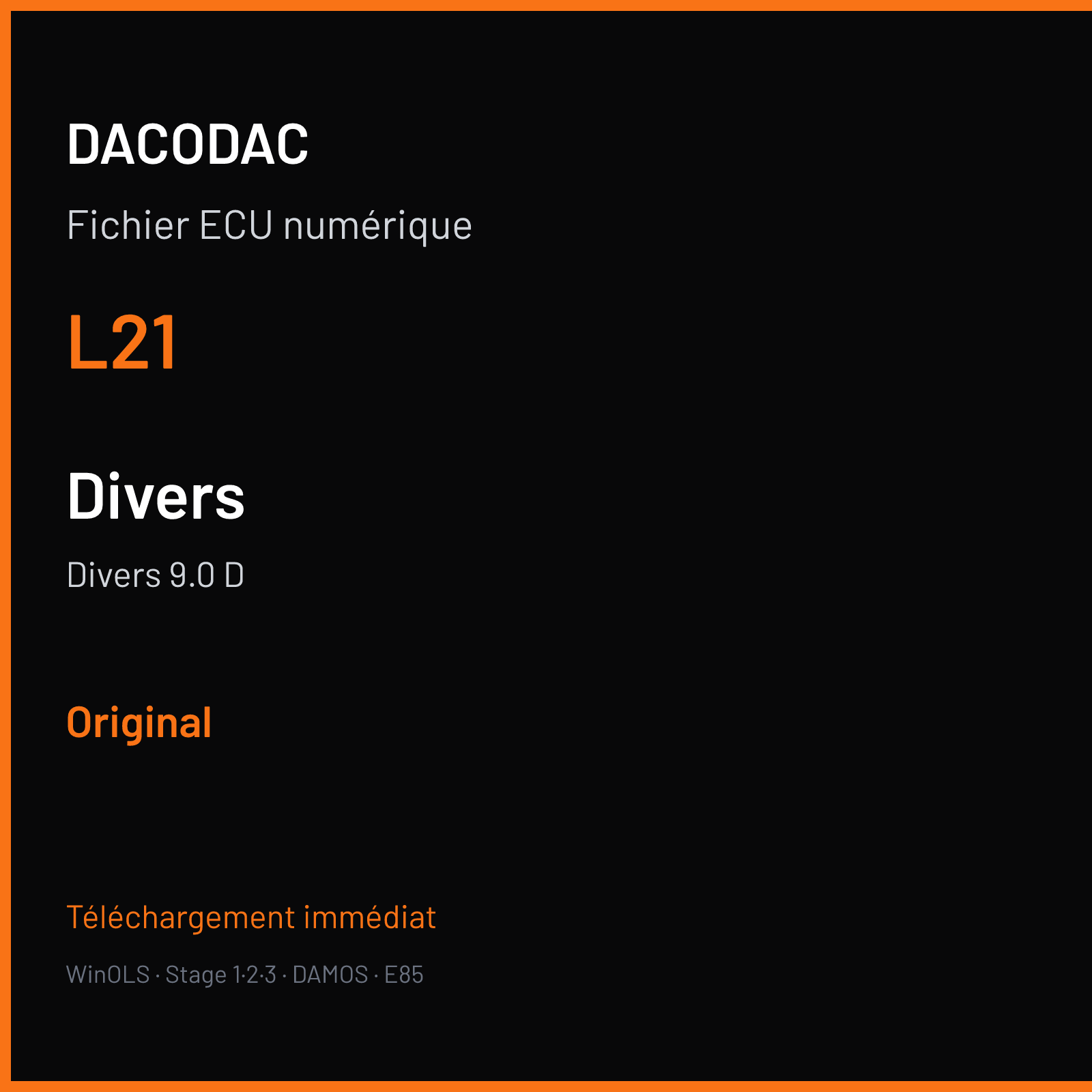 Divers 9.0 D (2018) — L21 — Original