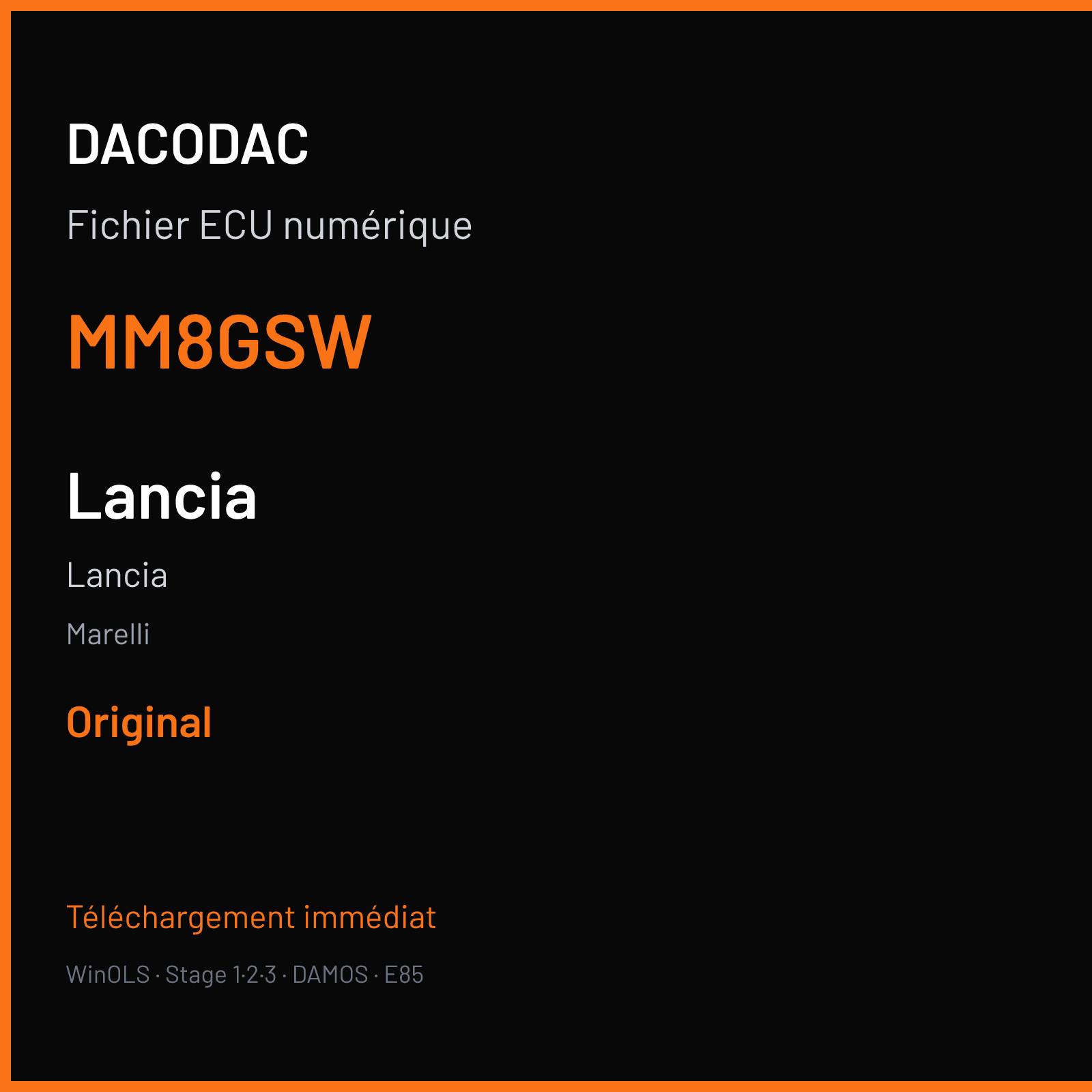 Lancia — Marelli — MM8GSW — Original
