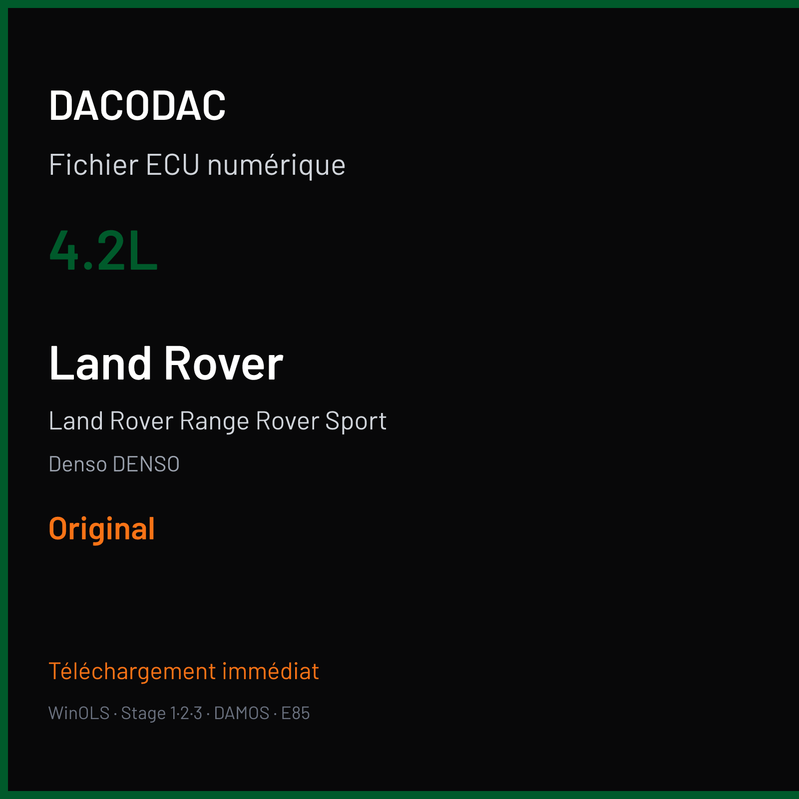 Land Rover Range Rover Sport (2005) — Denso DENSO — 4.2L — Original