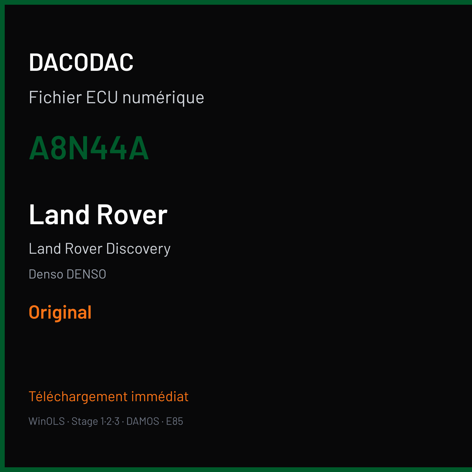 Land Rover Discovery (2005) — Denso DENSO — A8N44A — Original