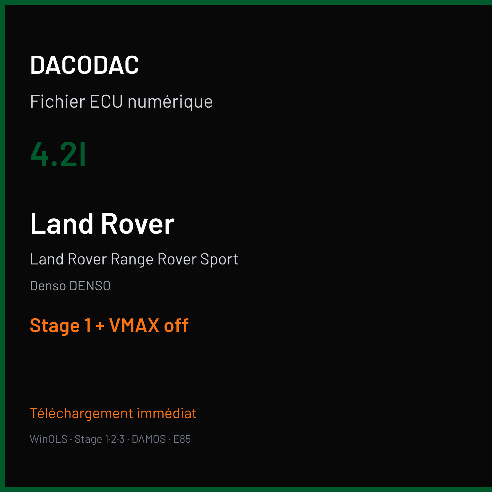 Land Rover Range Rover Sport — Denso DENSO — 4.2I — Stage 1 + VMAX off