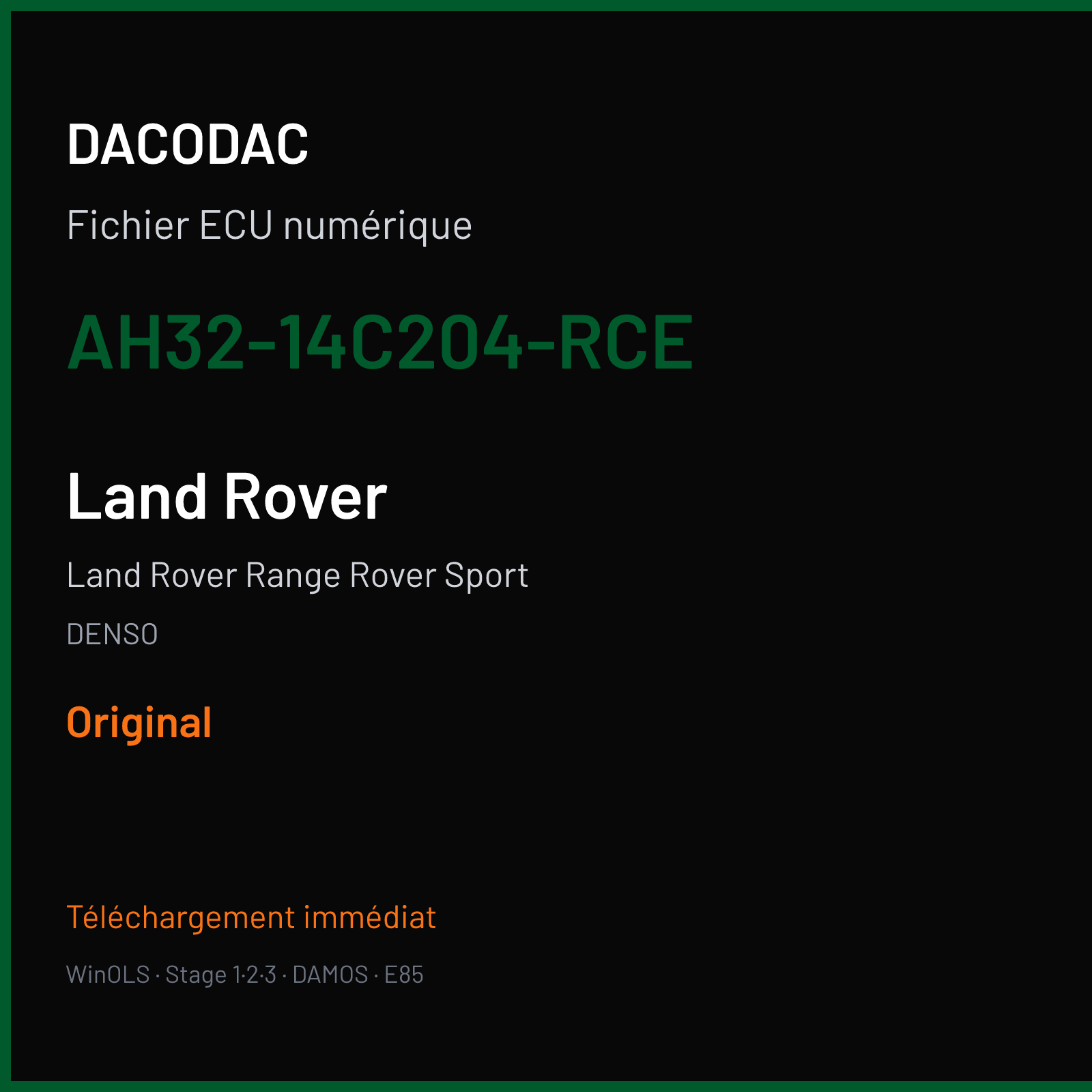 Land Rover Range Rover Sport (2010) — DENSO — AH32-14C204-RCE — Original
