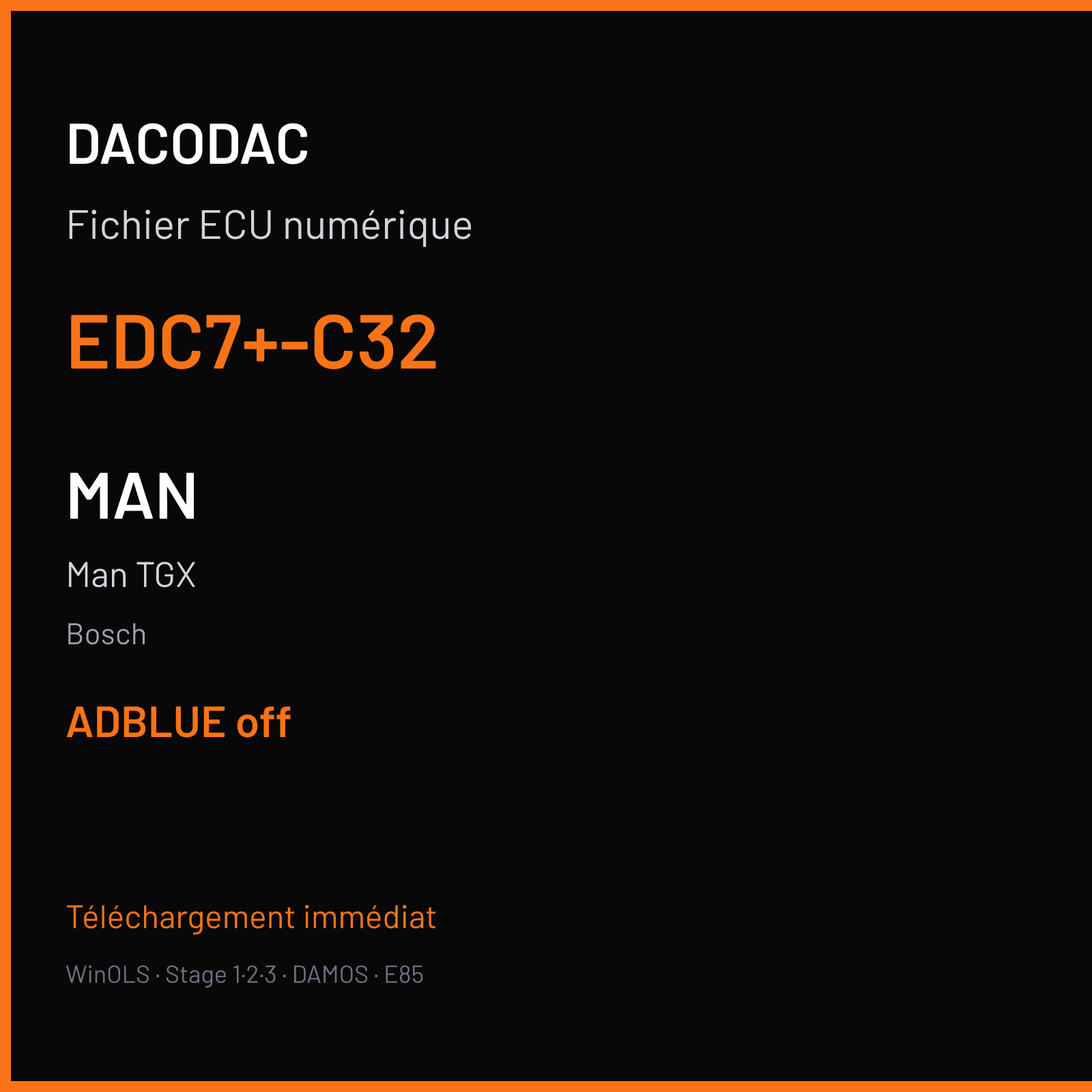 Man TGX — Bosch — EDC7+-C32 — ADBLUE off