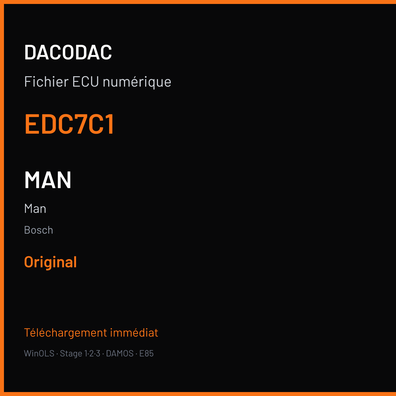 Man — Bosch — EDC7C1 — Original