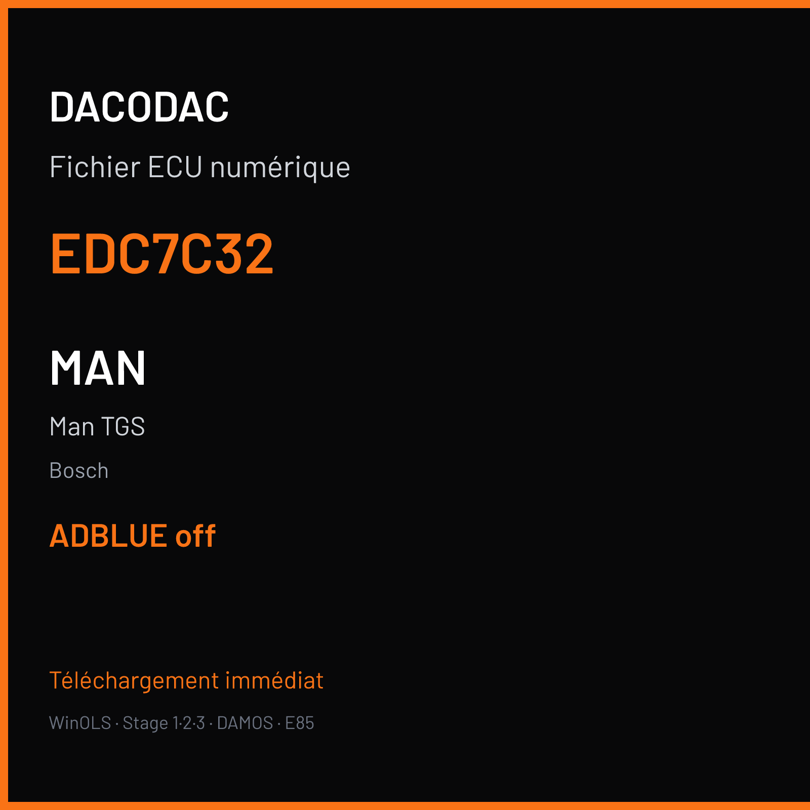 Man TGS — Bosch — EDC7C32 — ADBLUE off