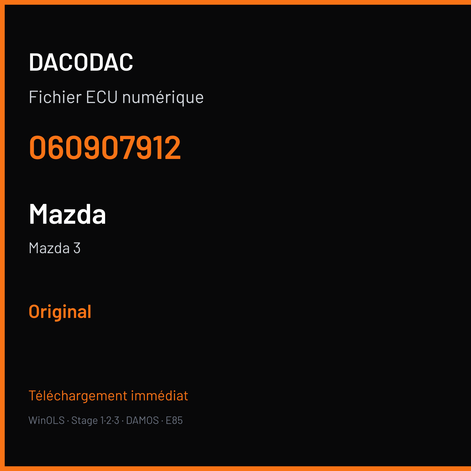 Mazda 3 (2007) — 060907912 — Original