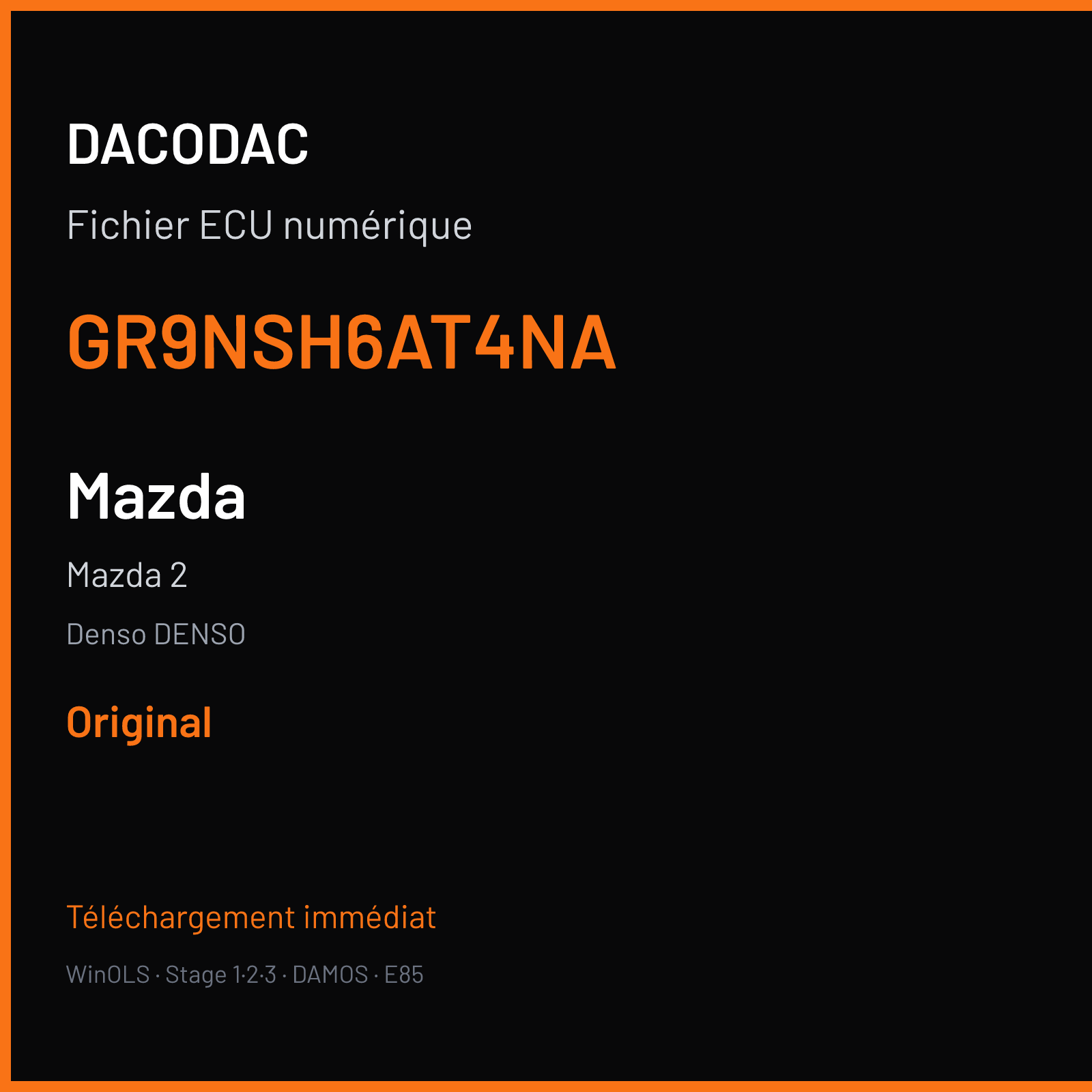 Mazda 2 — Denso DENSO — GR9NSH6AT4NA — Original
