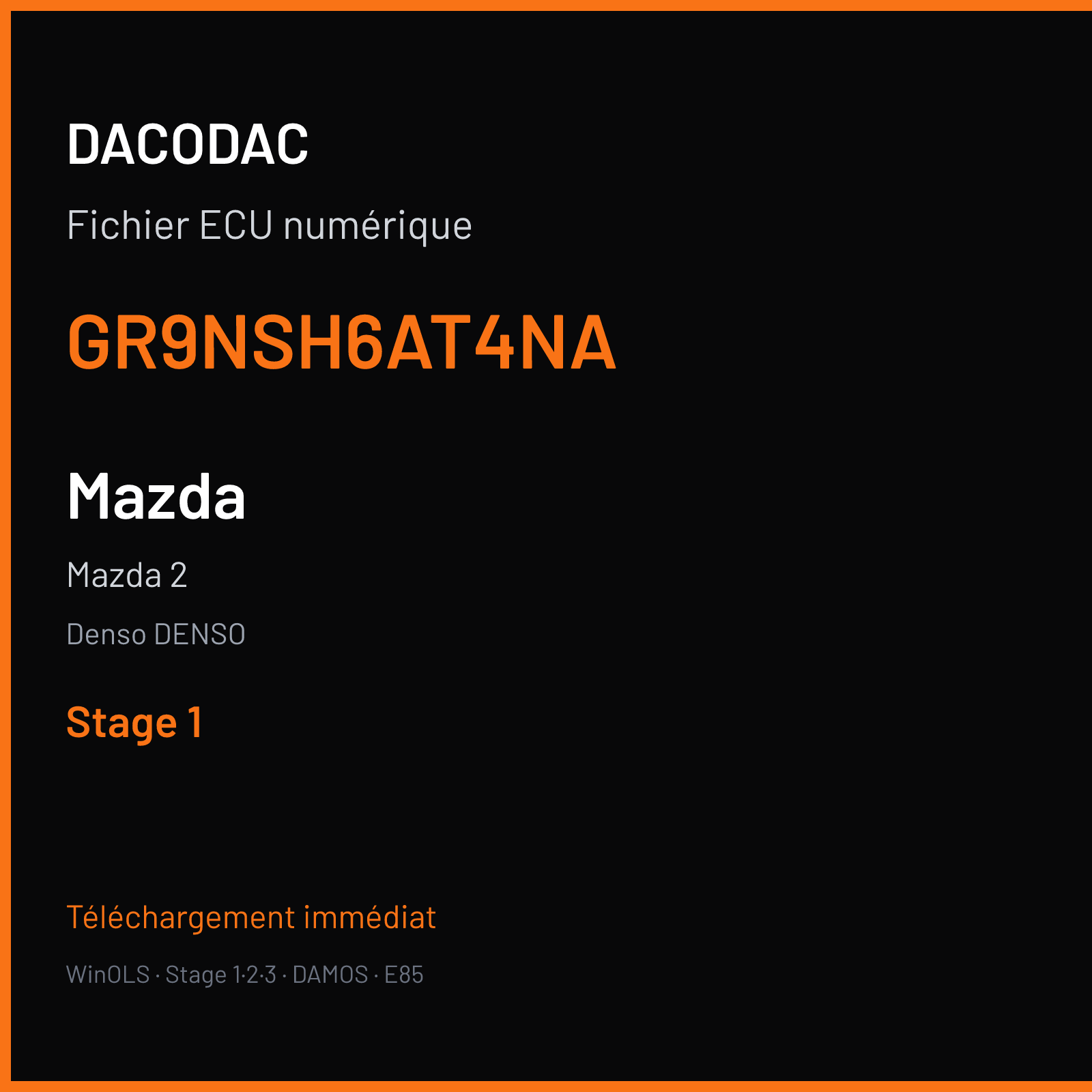 Mazda 2 — Denso DENSO — GR9NSH6AT4NA — Stage 1
