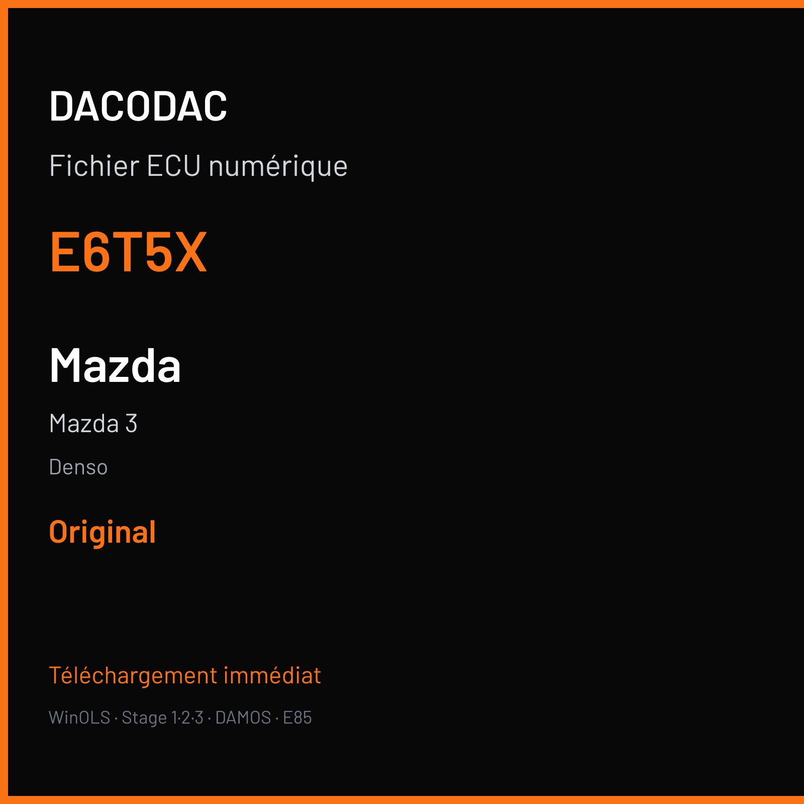 Mazda 3 (2009) — Denso — E6T5X — Original