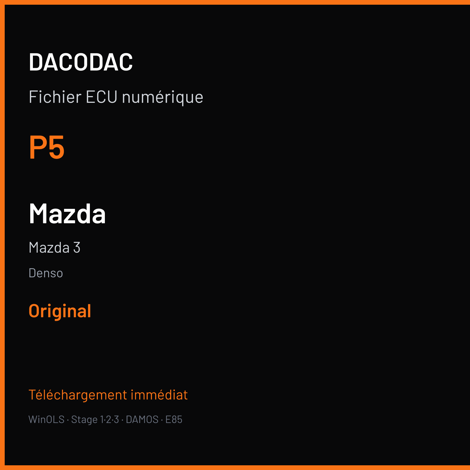 Mazda 3 (2017) — Denso — P5 — Original