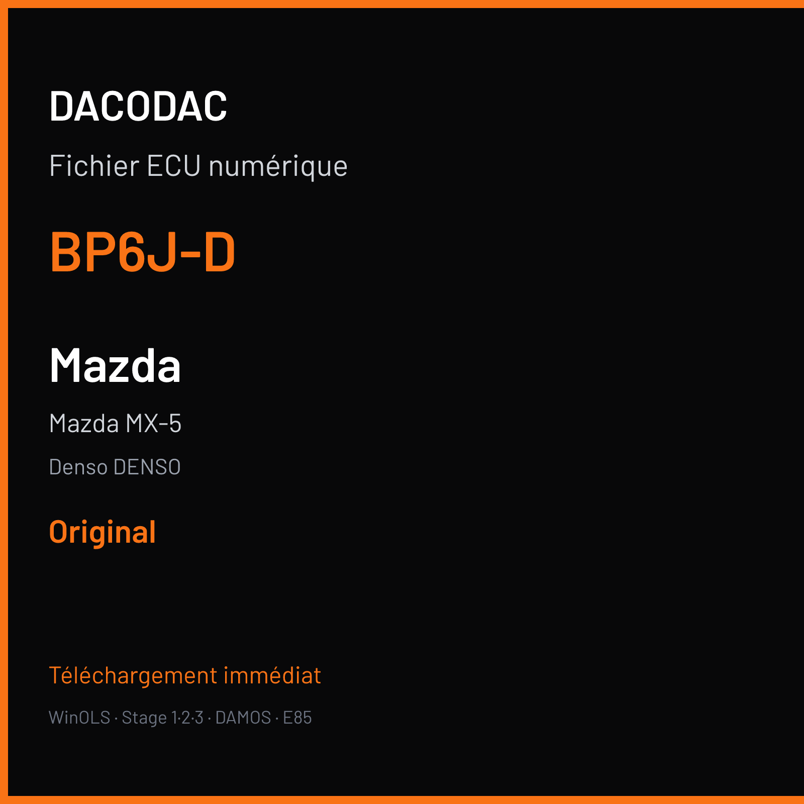 Mazda MX-5 — Denso DENSO — BP6J-D — Original