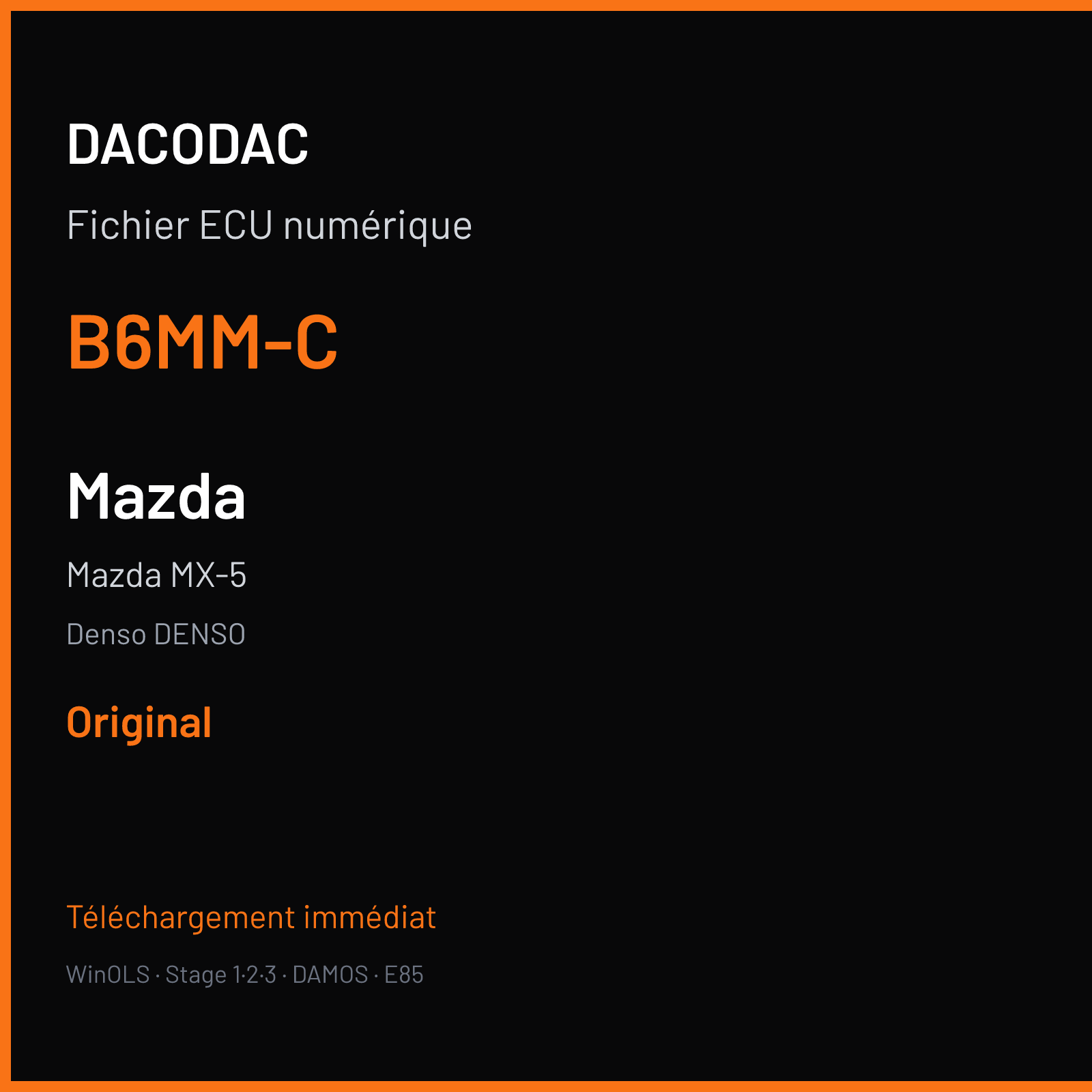 Mazda MX-5 (2002) — Denso DENSO — B6MM-C — Original