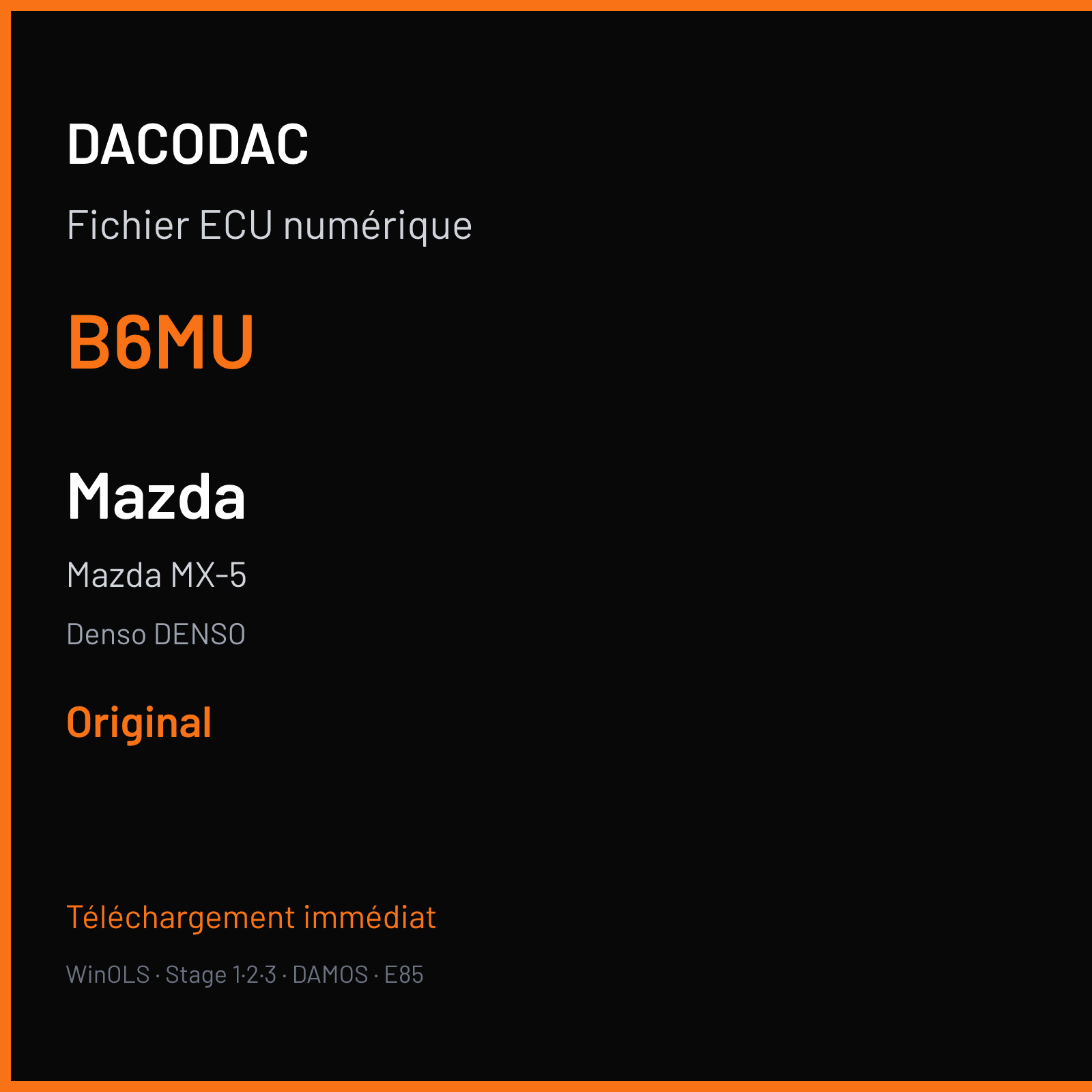 Mazda MX-5 (2002) — Denso DENSO — B6MU — Original