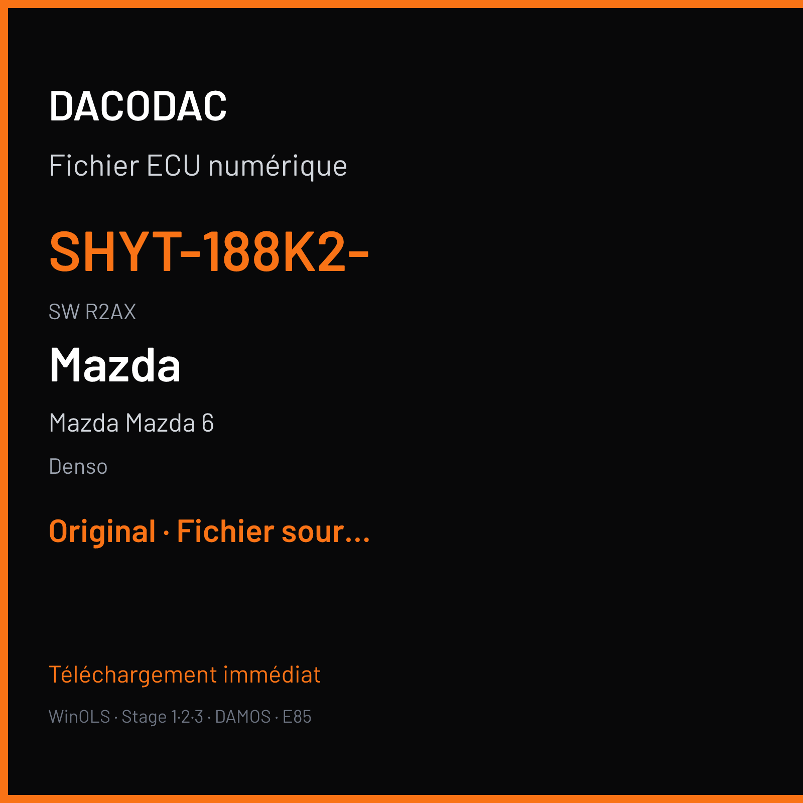Mazda Mazda 6 (2015) — Denso — SHYT-188K2- · R2AX — Original