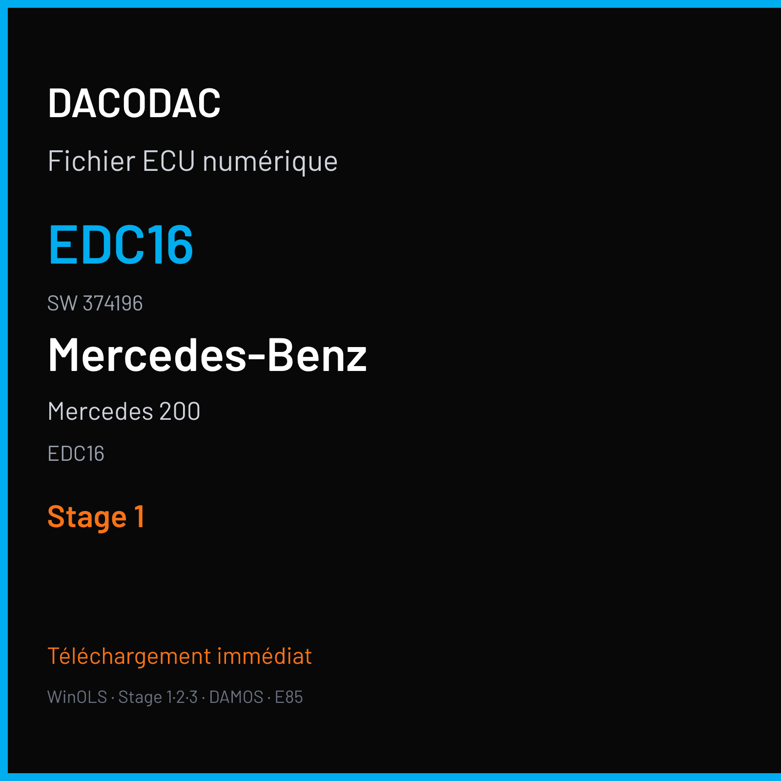 Mercedes 200 (2005) — EDC16 — EDC16 · 374196 — Stage 1