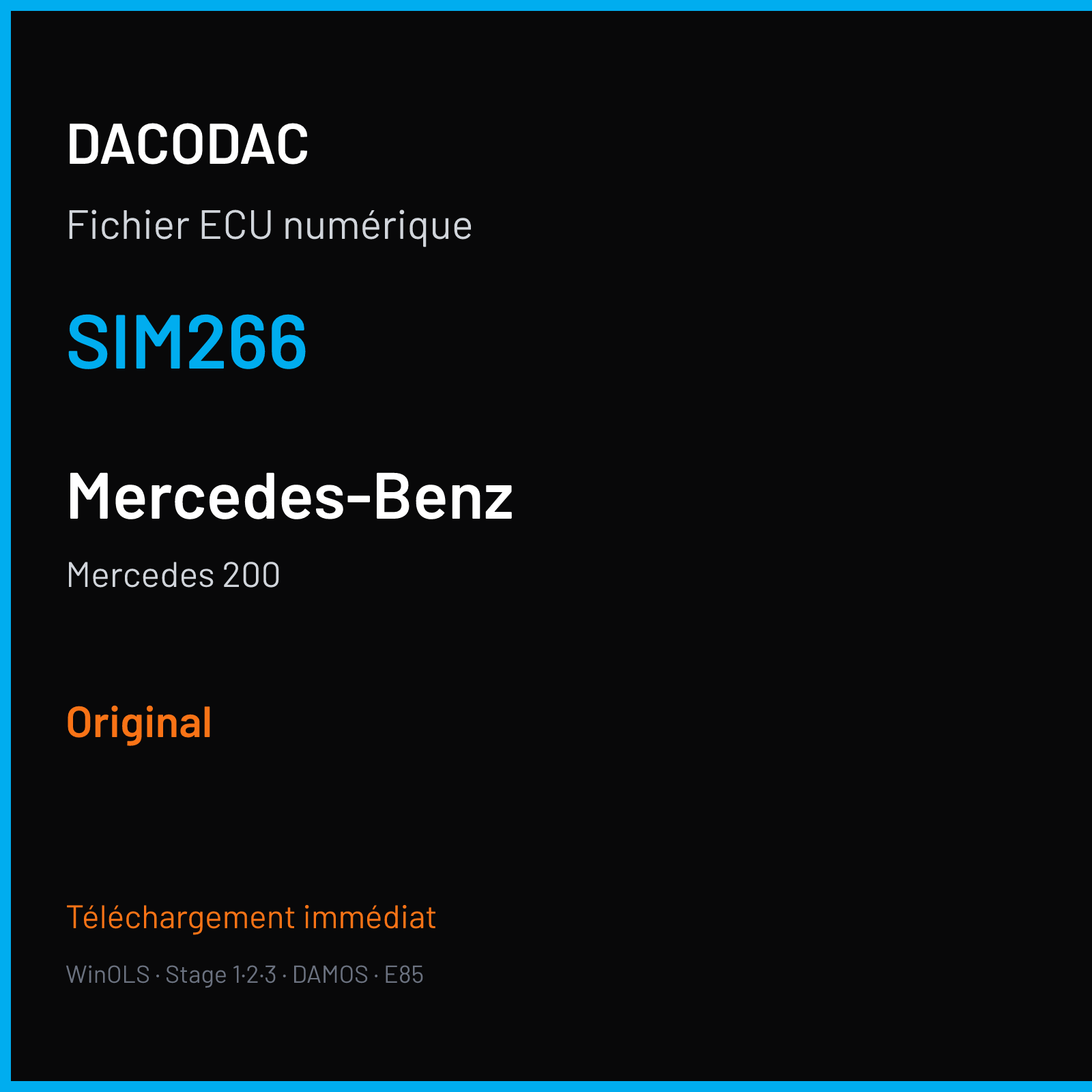 Mercedes 200 (2006) — SIM266 — Original