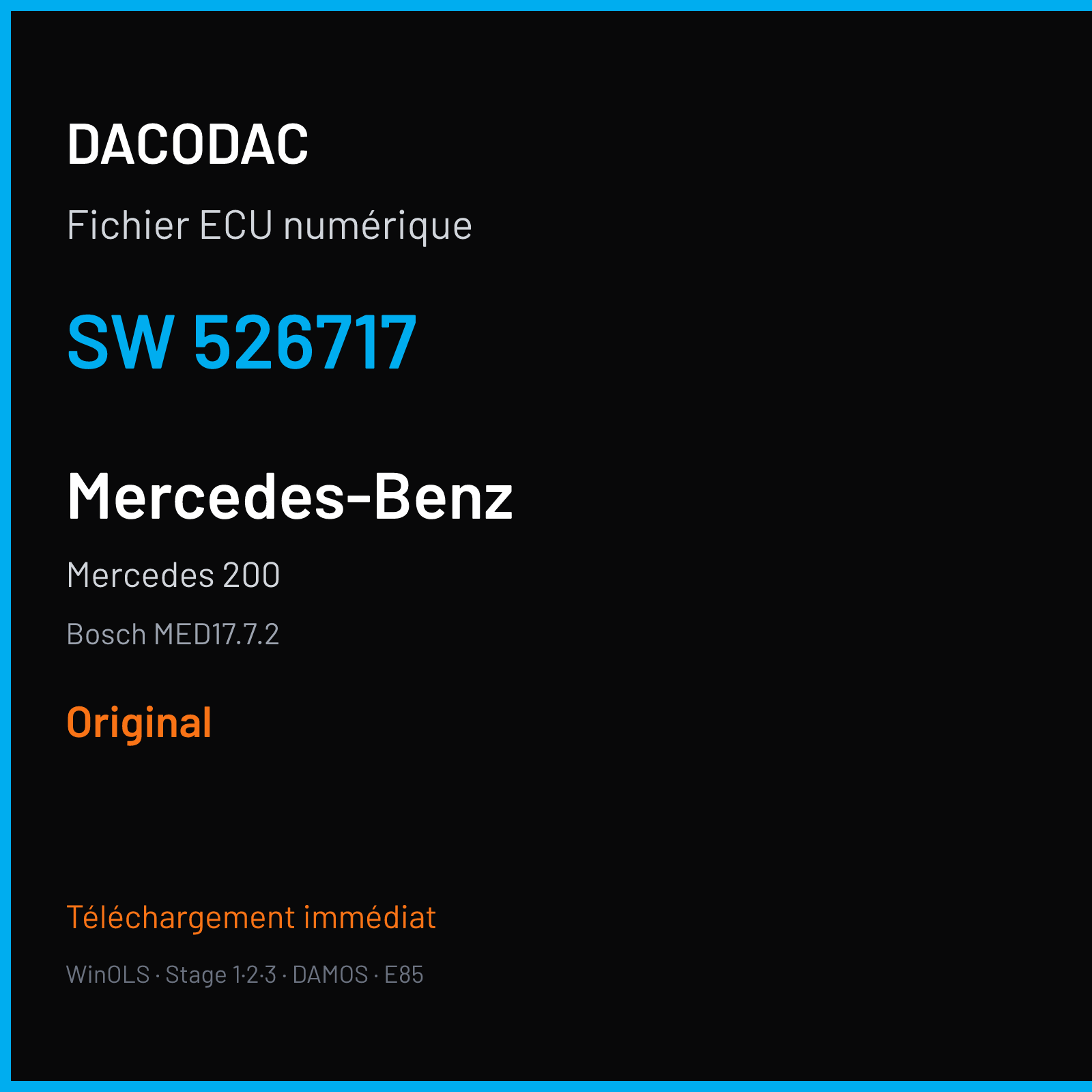 Mercedes 200 (2015) — Bosch MED17.7.2 — 526717 — Original