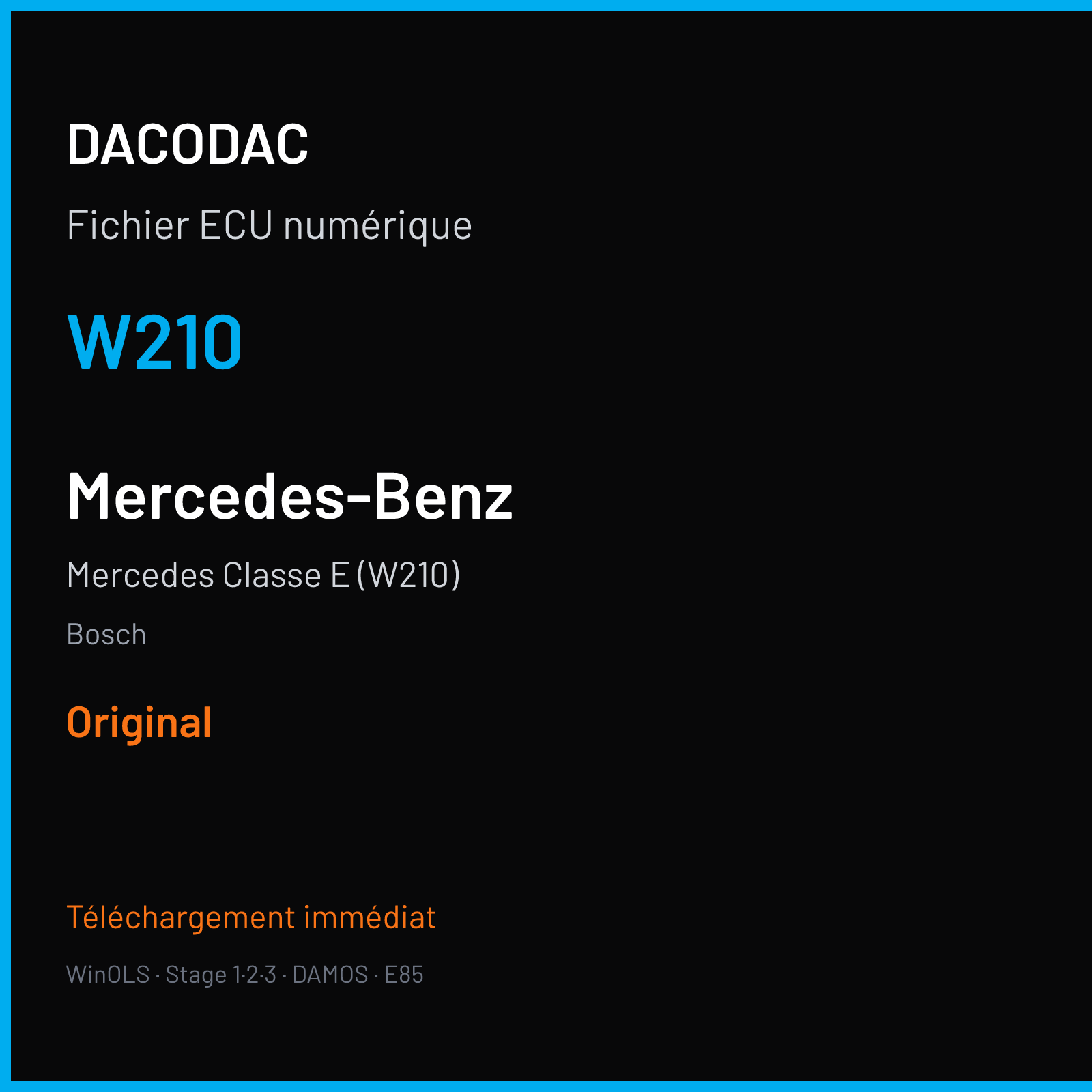 Mercedes Classe E (W210) (2005) — Bosch — W210 — Original