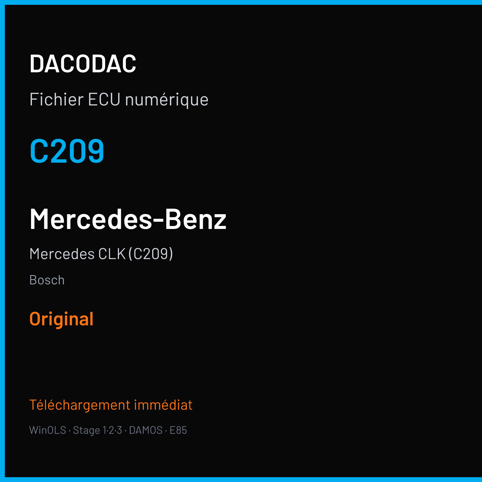 Mercedes CLK (C209) (2005) — Bosch — C209 — Original
