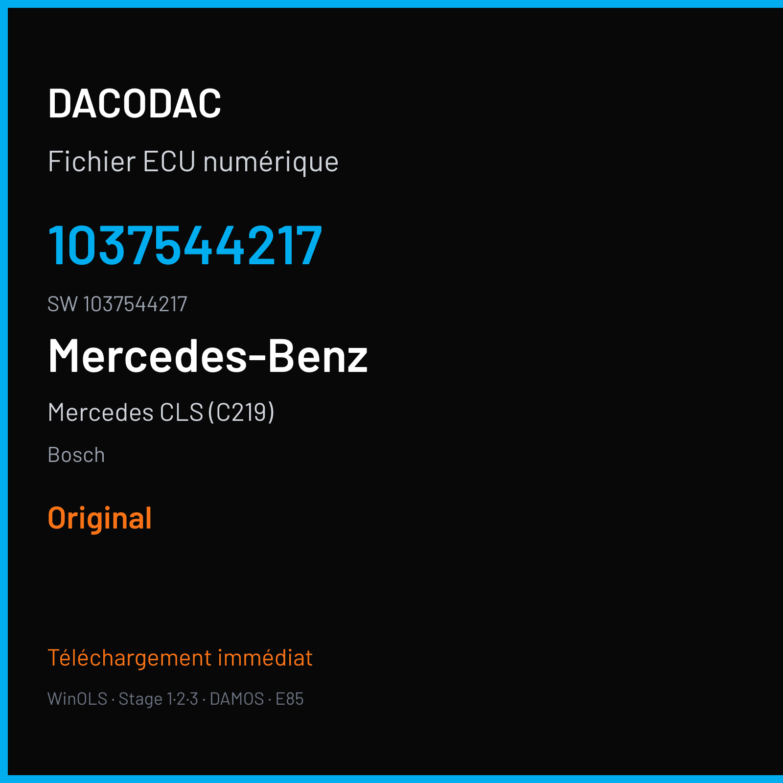 Mercedes CLS (C219) (2015) — Bosch — 1037544217 · 1037544217 — Original