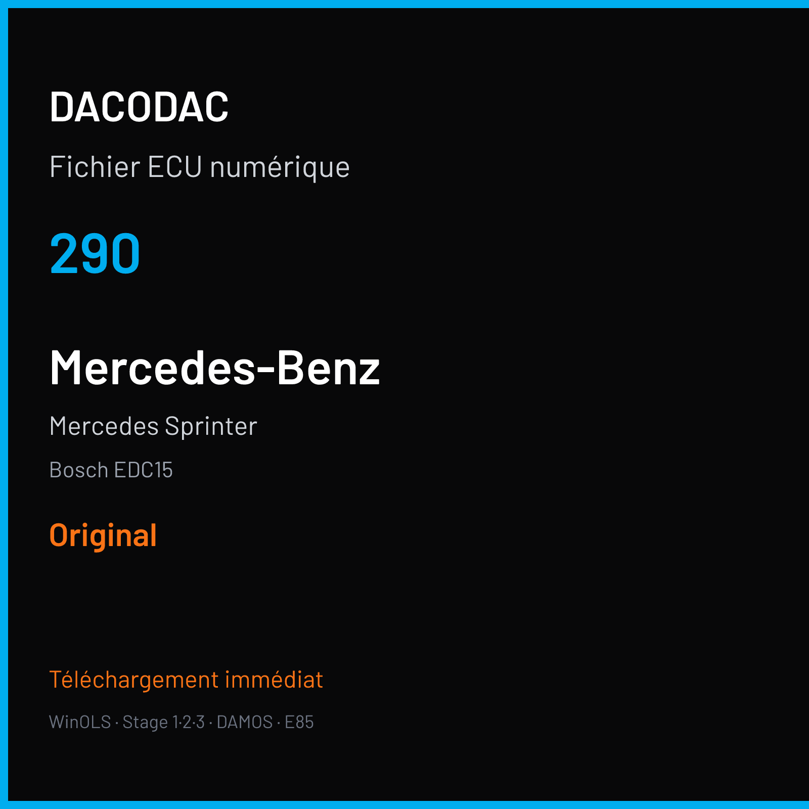 Mercedes Sprinter — Bosch EDC15 — 290 — Original