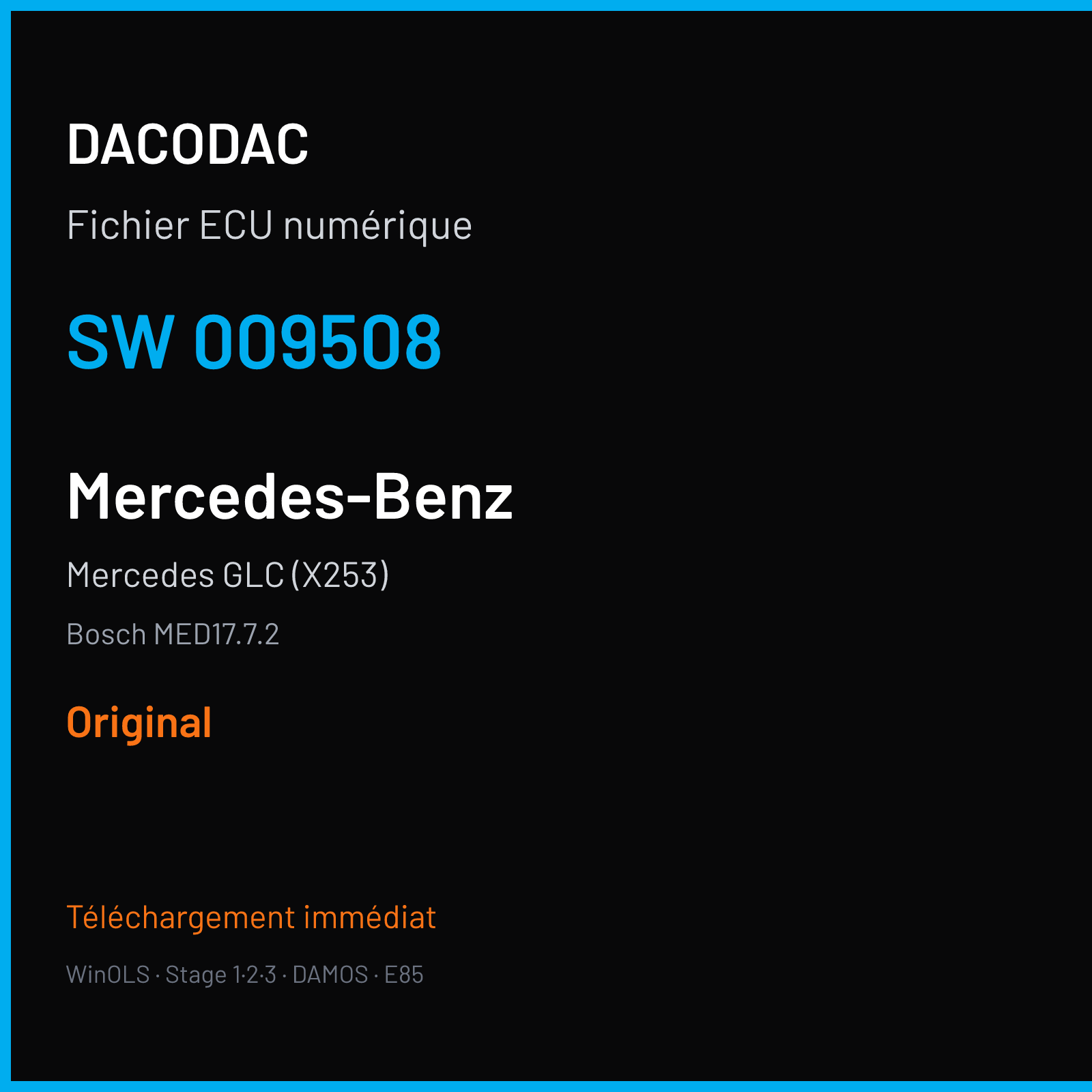 Mercedes GLC (X253) (2015) — Bosch MED17.7.2 — 009508 — Original