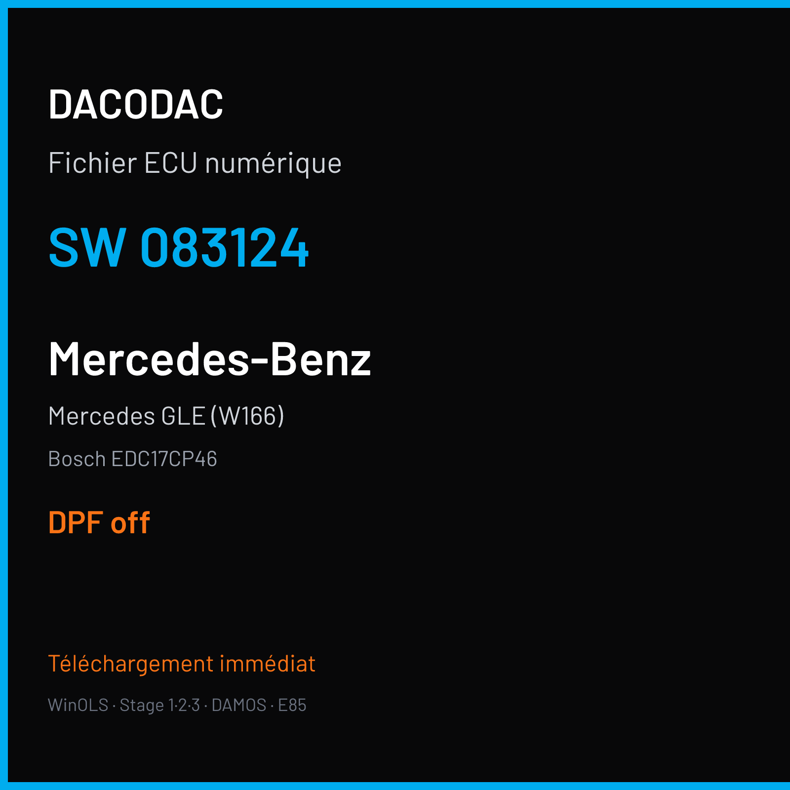 Mercedes GLE (W166) (2011) — Bosch EDC17CP46 — 083124 — DPF off