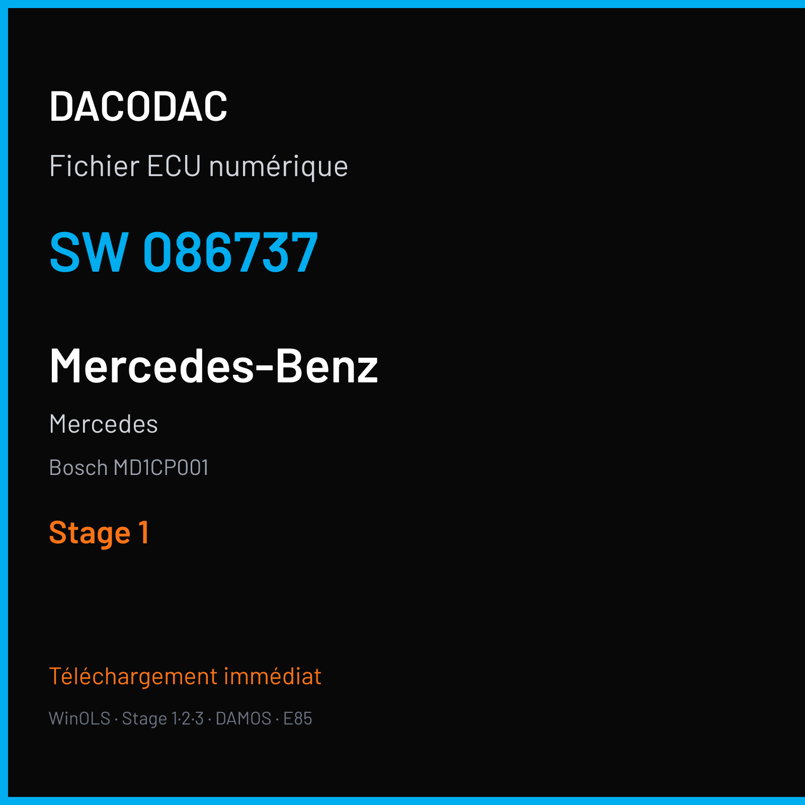 Mercedes (2019) — Bosch MD1CP001 — 086737 — Stage 1